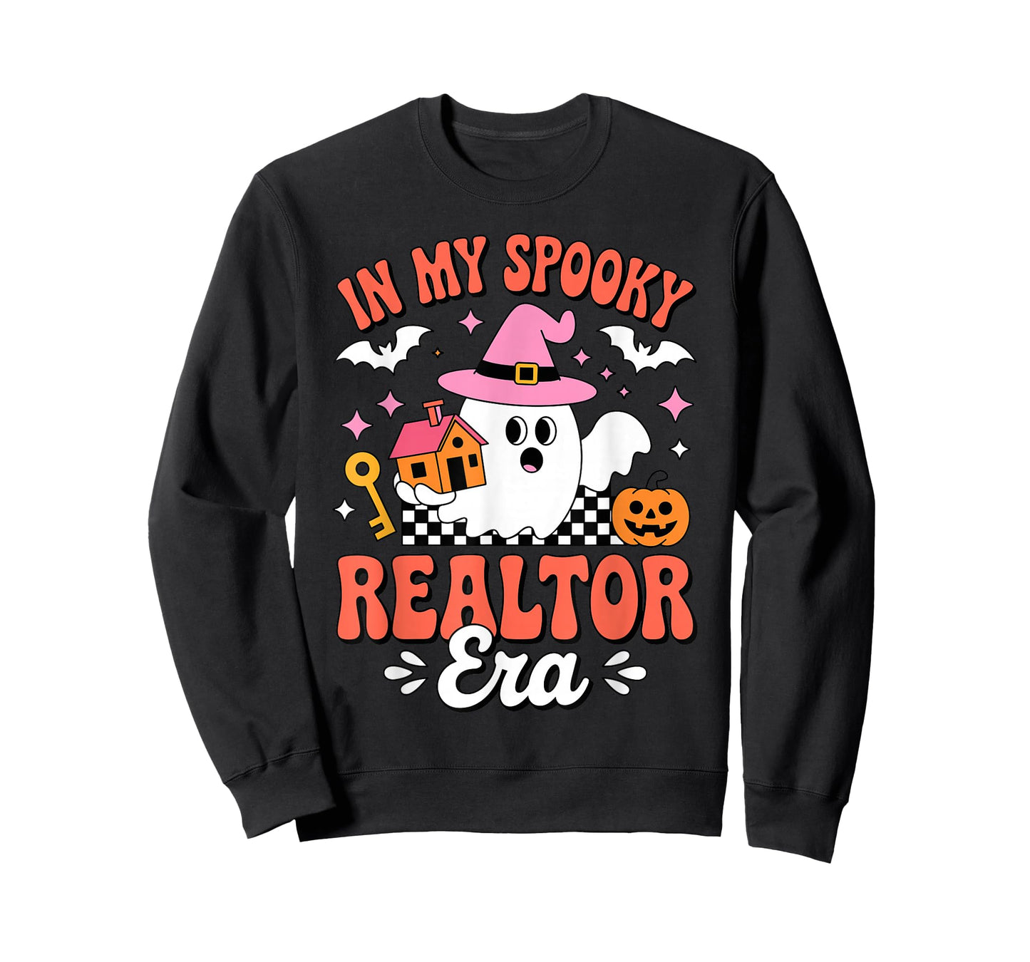 in My Spooky Realtor Era Real Estate Halloween Costume Ghost T-Shirt