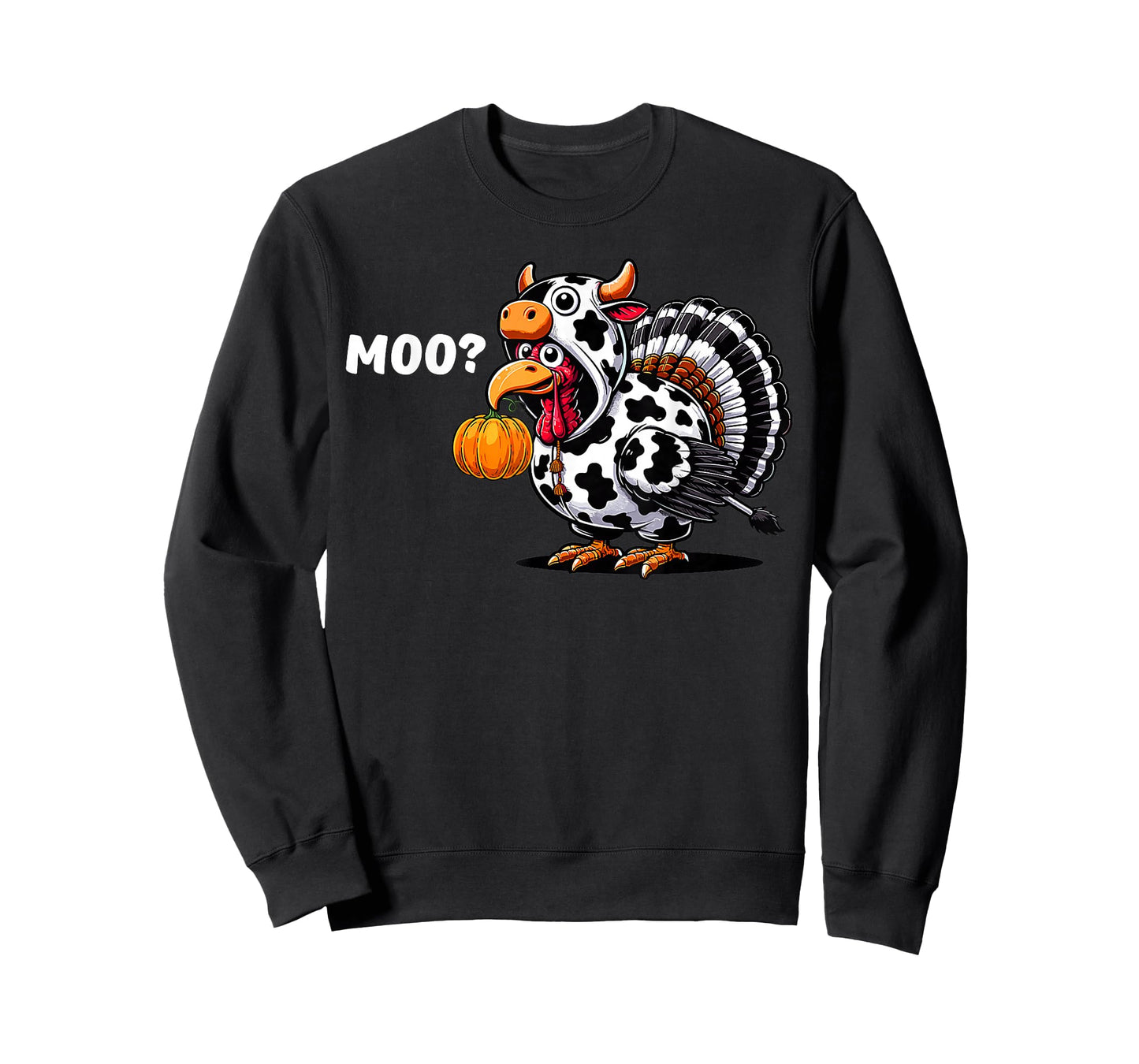 Moo Turkey Cow Costume Fall Thanksgiving Men Women T-Shirt