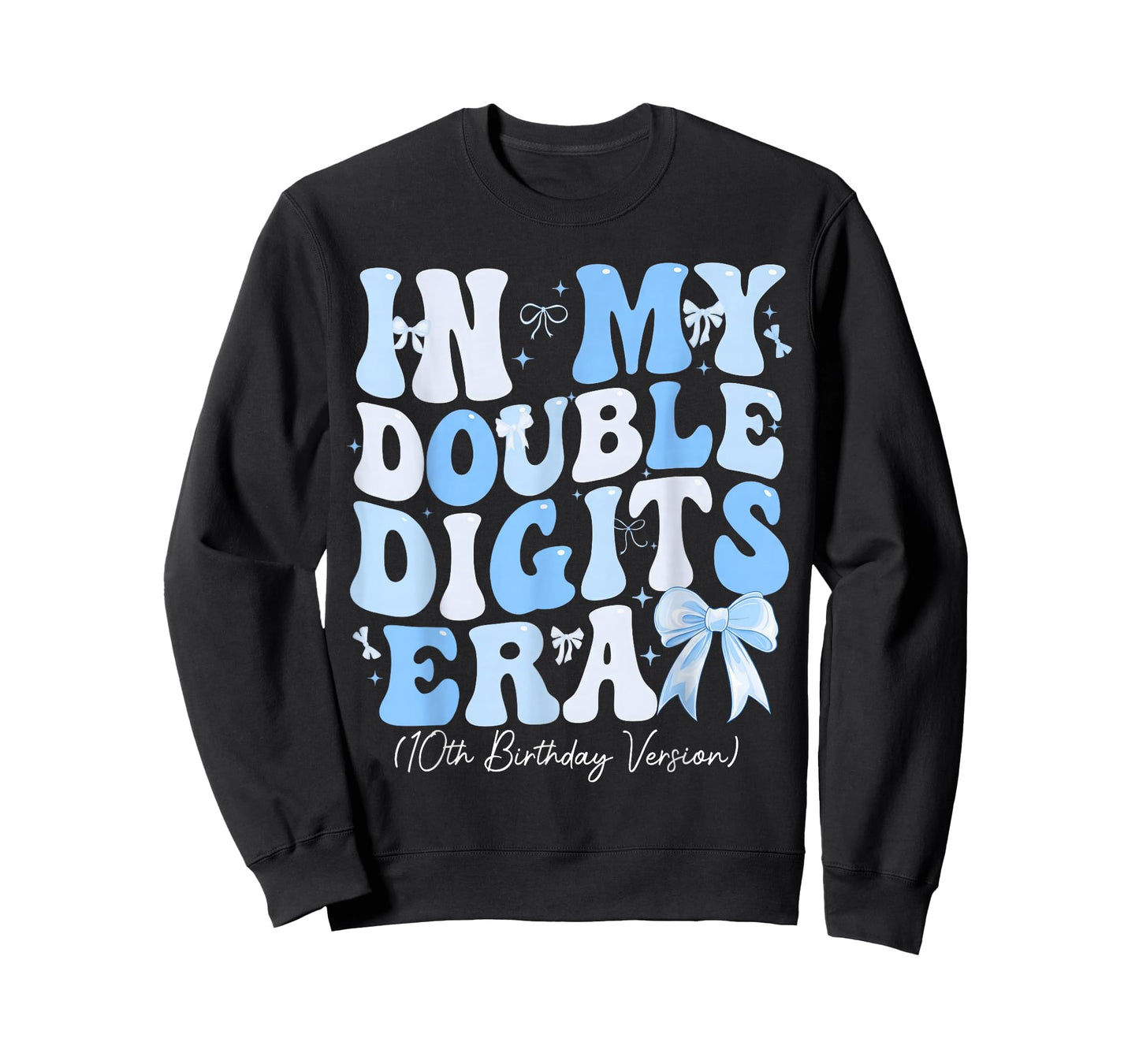 Groovy in My Double Digits Era 10th Birthday Coquette Bow T-Shirt