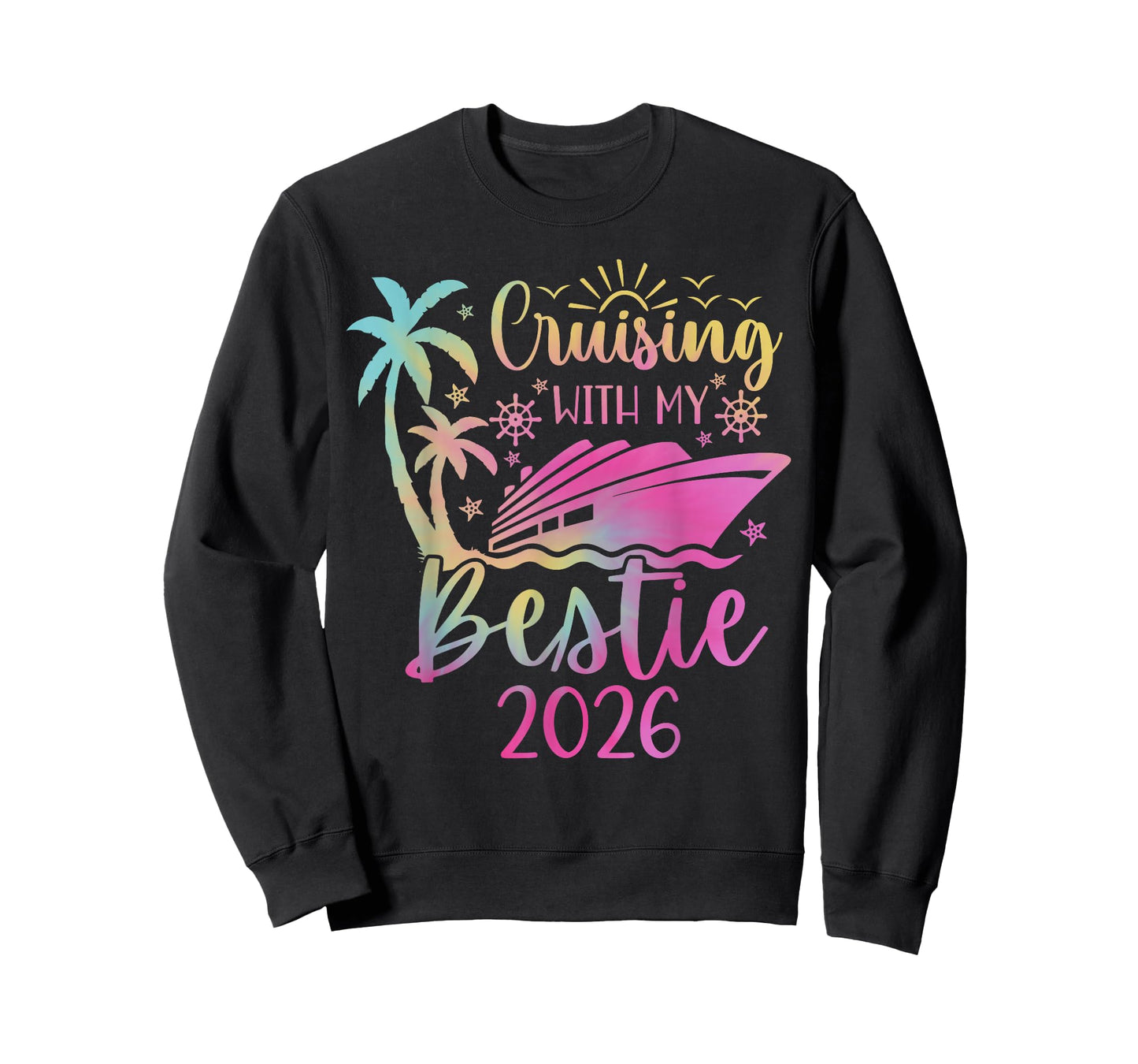 Besties Cruise Trip Matching Cruising with My Bestie 2026 T-Shirt