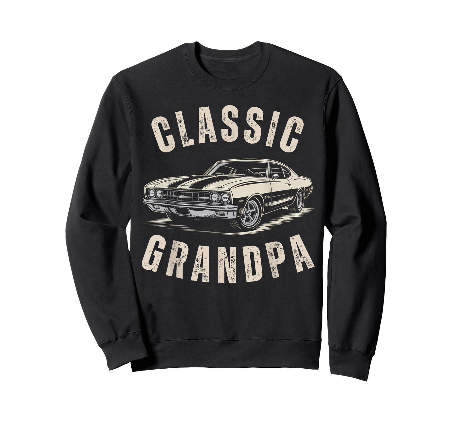Classic Grandpa Muscle Vibe Outfit for Old car Enthusiasts T-Shirt