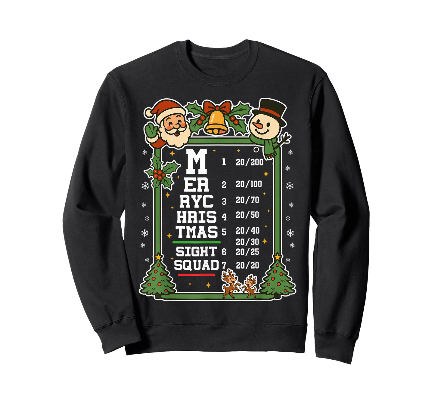 Optometry Christmas Ophthalmologist Funny Optician Christmas T-Shirt