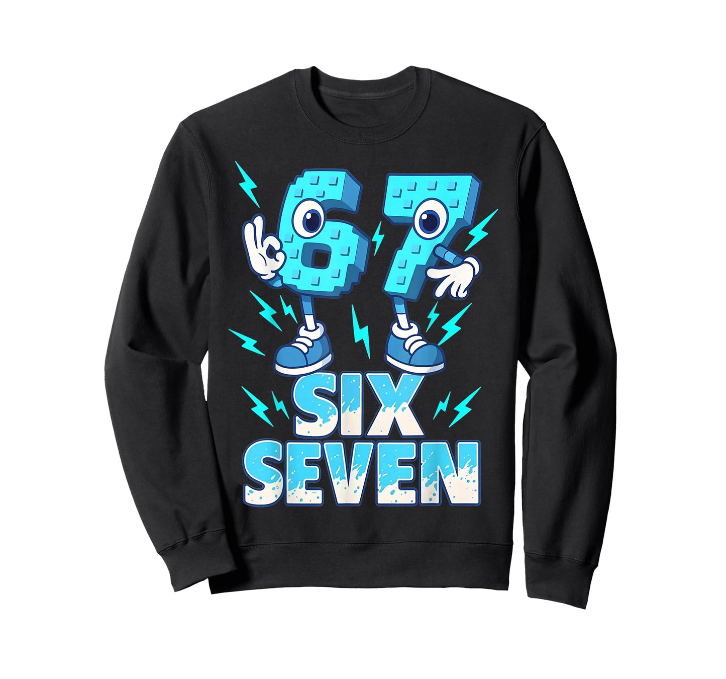 Six Seven 67 Meme Brainrot Gift for Youth Kids Boy Girl T-Shirt