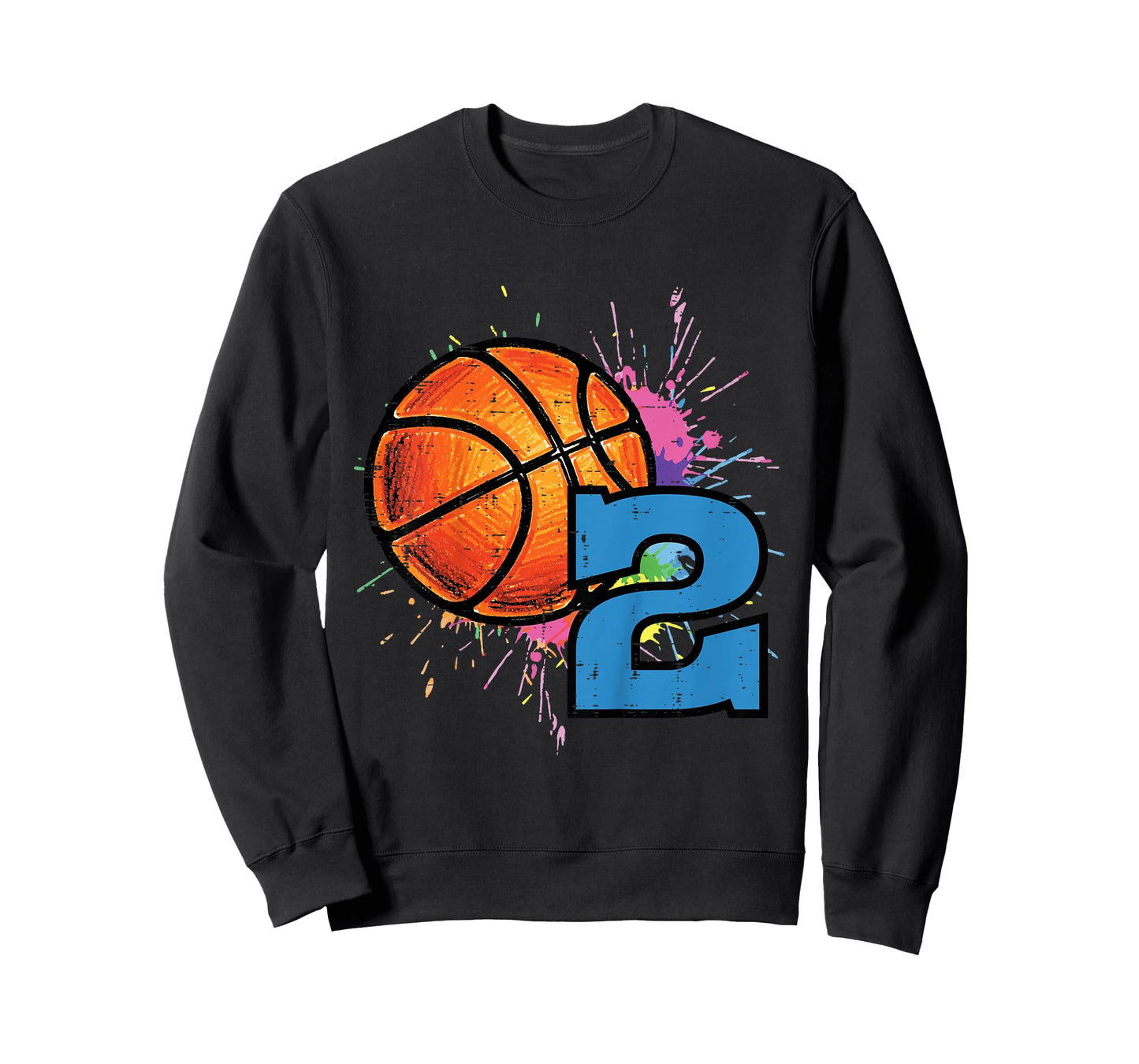 Kids 2nd Birthday Basketball 2 Bday Sports Boys Toddlers Kids T-Shirt