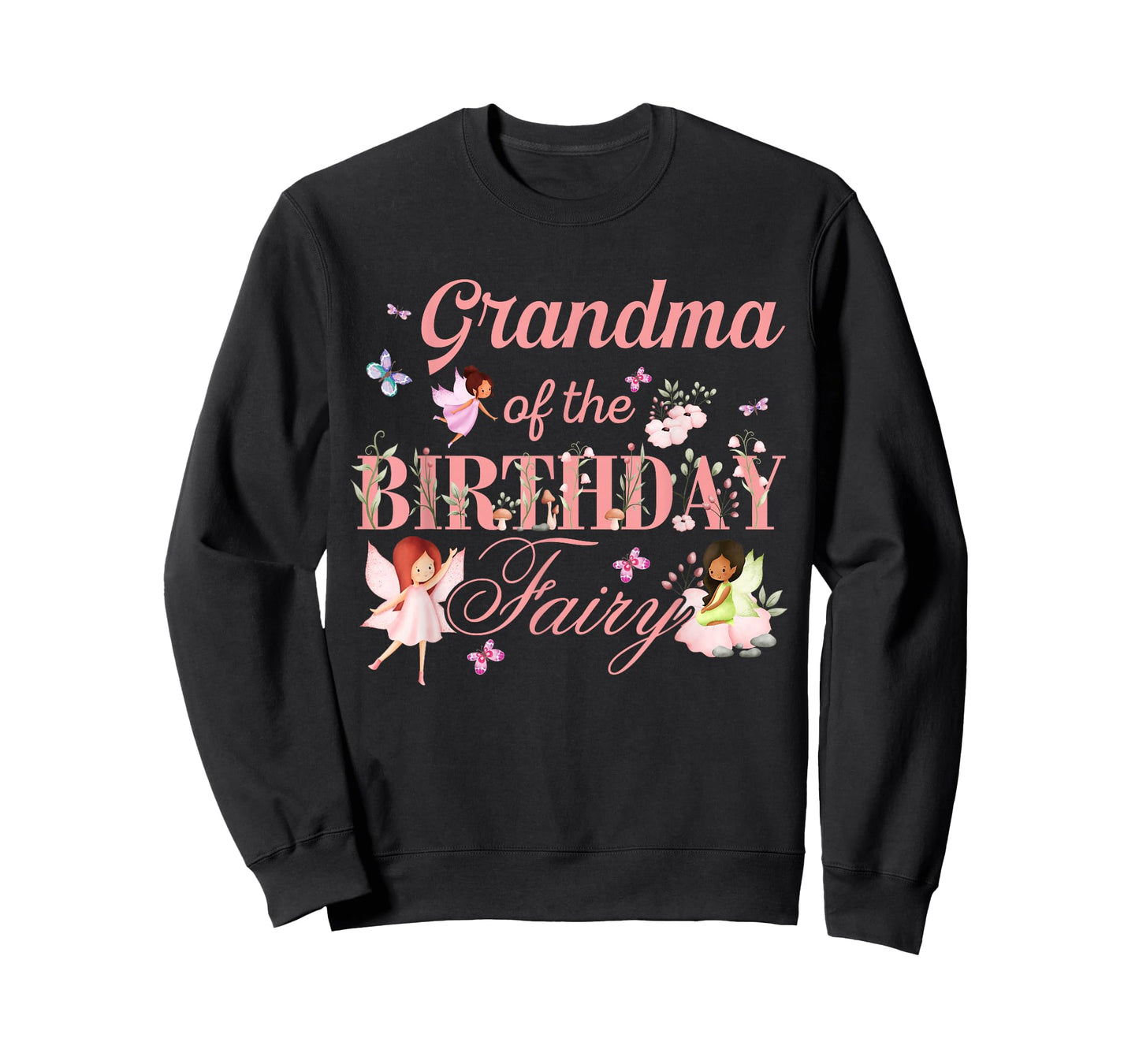 Grandma of The Birthday Fairy Little Girl Magical Family T-Shirt