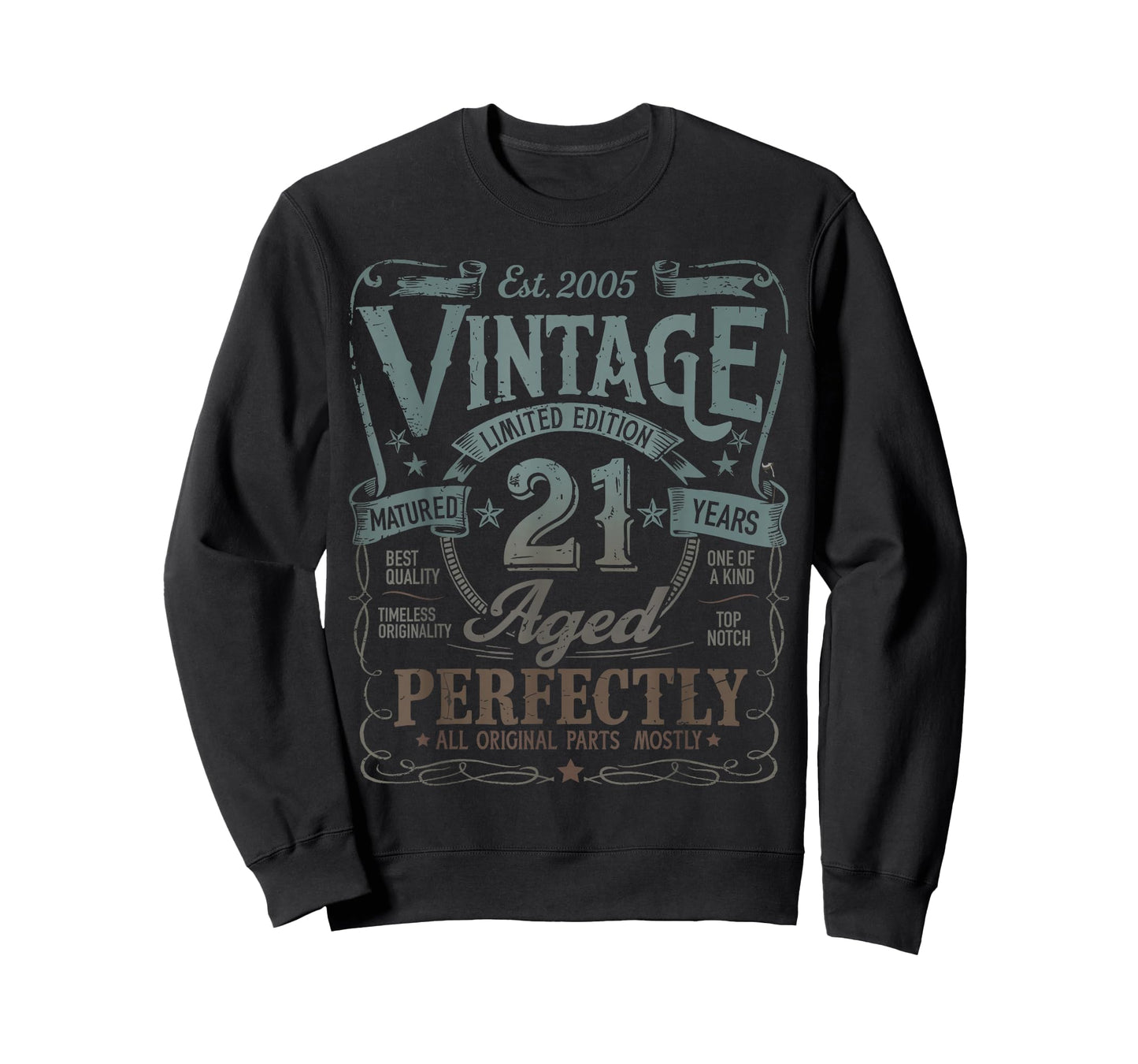 Vintage 2005 Limited Edition 21st Birthday 21 Years Old T-Shirt