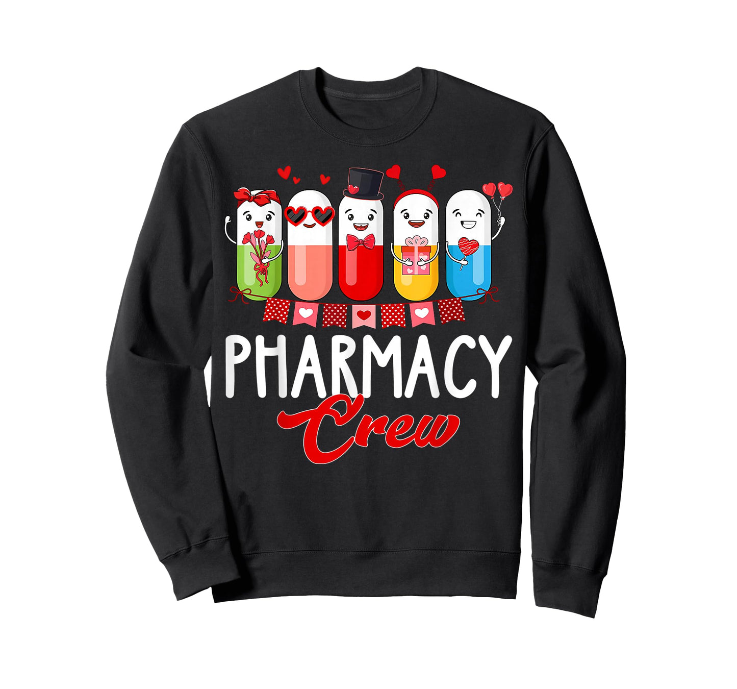 Pharmacy Crew Nurse Valentines Day Pharmacist Technician T-Shirt