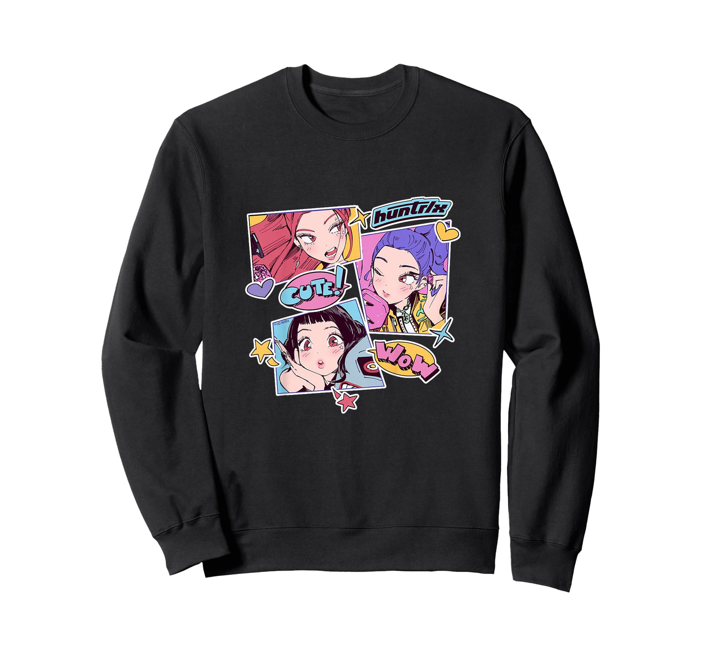 Kpop Demon Hunters Youth Sticker HUNTR/X Officially Licensed T-Shirt