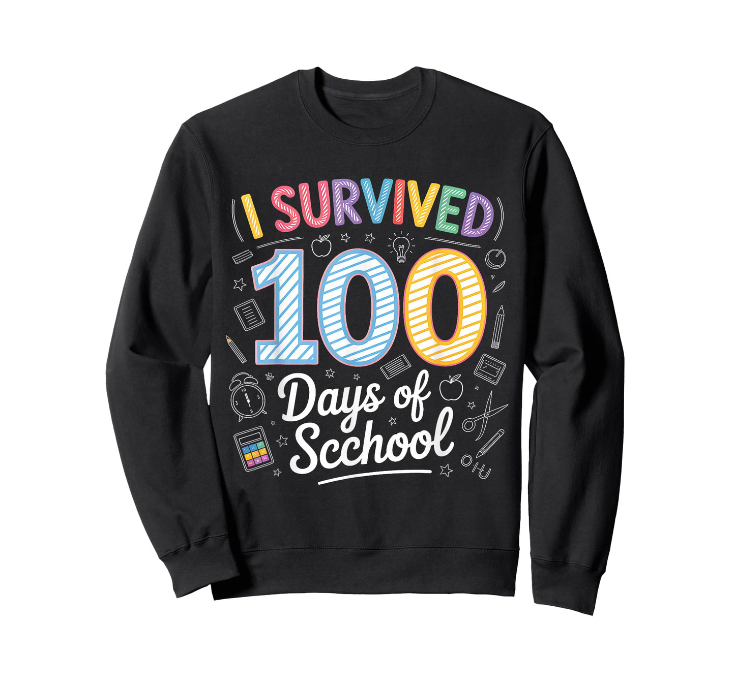 I Survived 100 Days of School Teacher Kids 100 Days Smarter T-Shirt