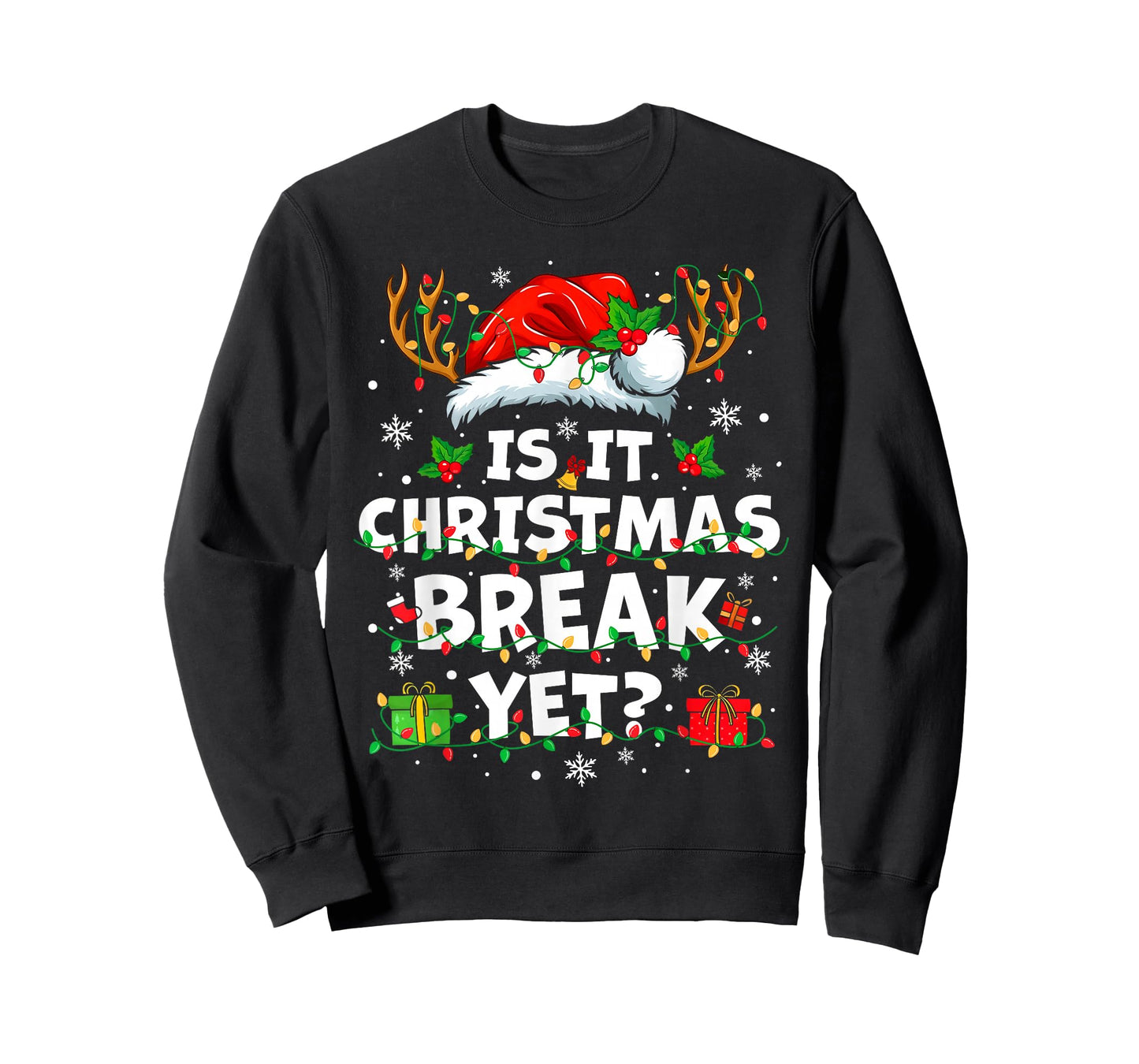 Funny Xmas Holiday is It Christmas Break Yet Teacher Women T-Shirt