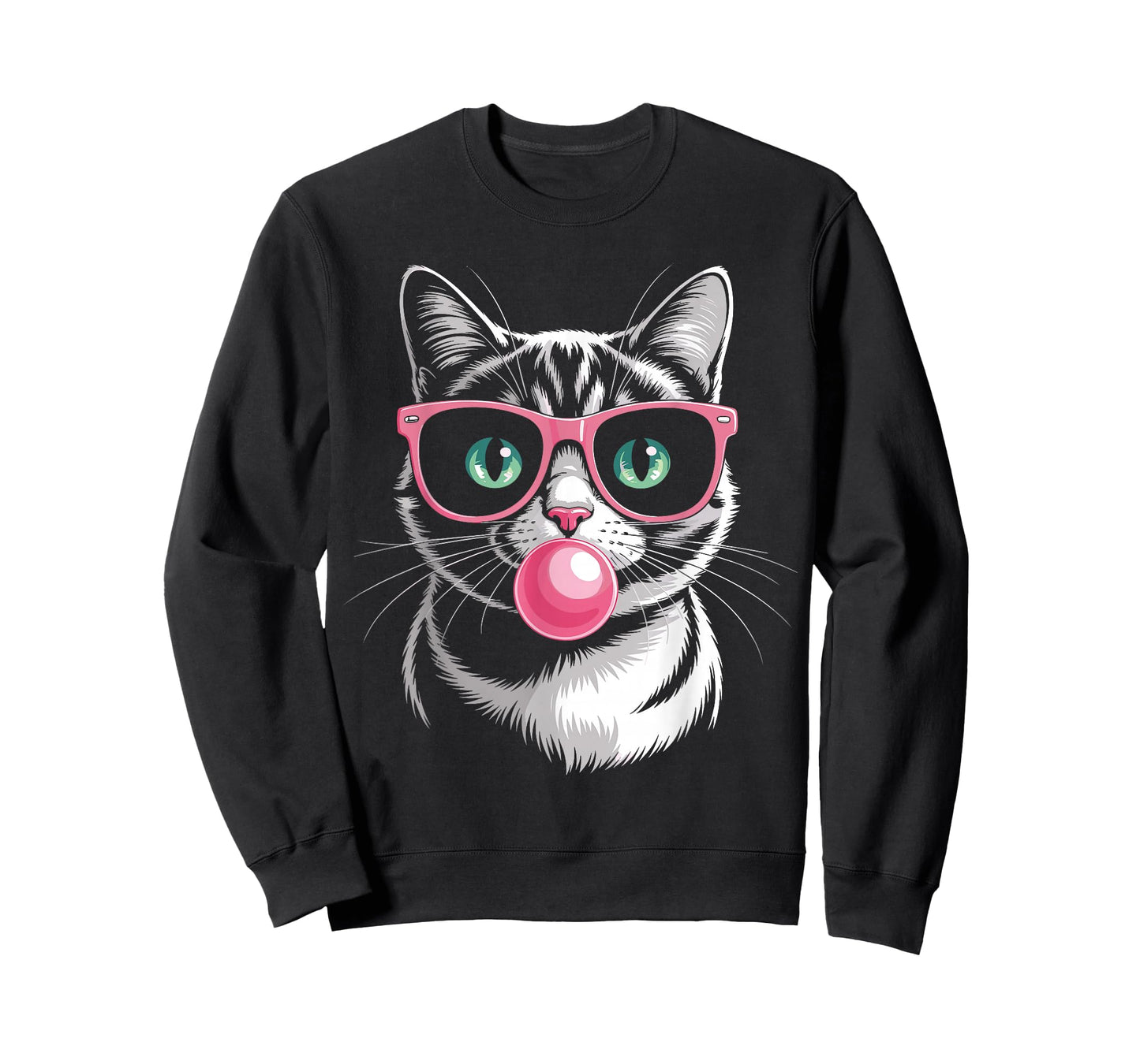 Cool Cat Pink Sunglasses Bubblegum Kitten Kawaii Kitty Lover T-Shirt