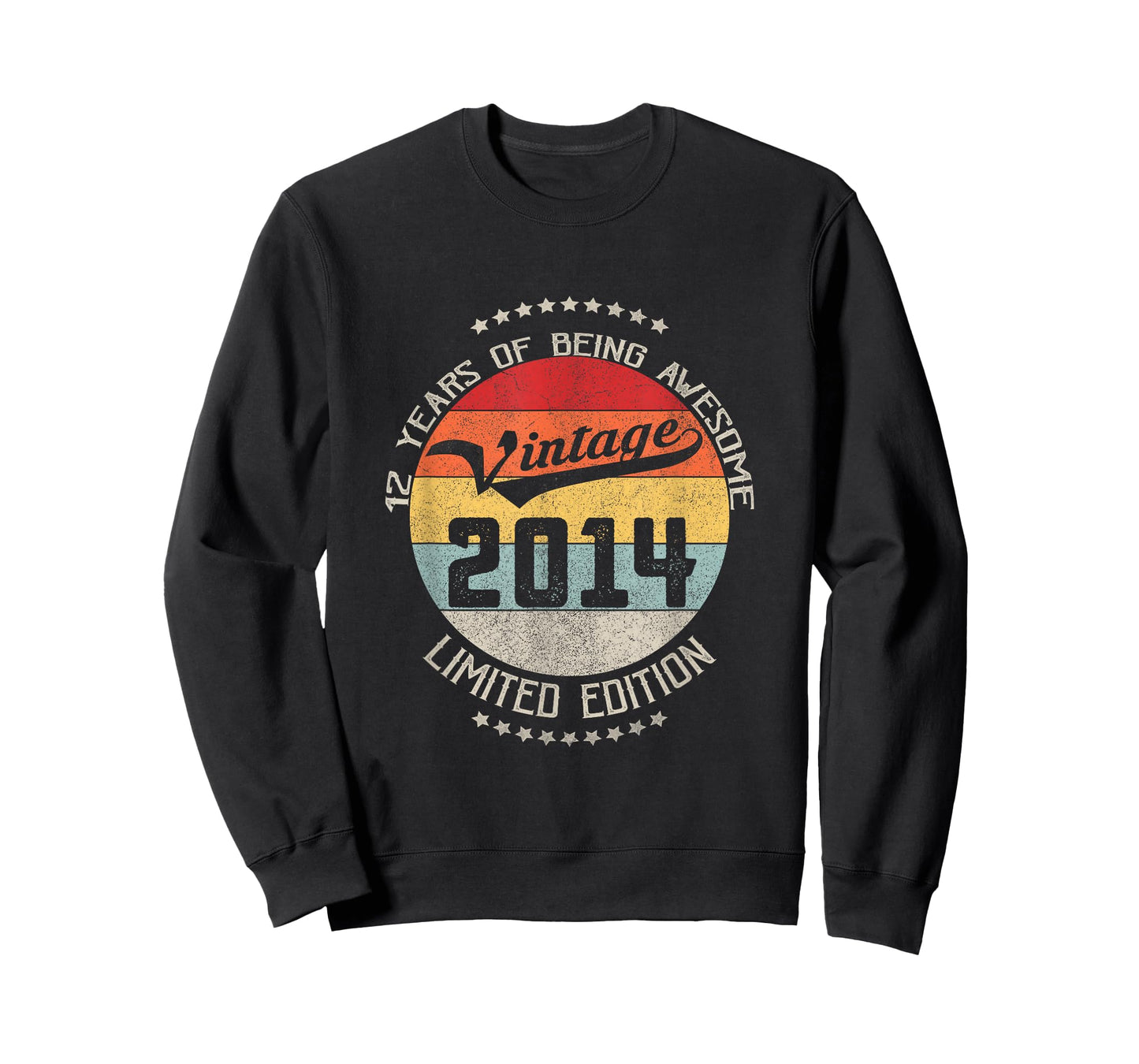 12th Birthday Gift Vintage Being Awesome 2014 12 Years Old T-Shirt