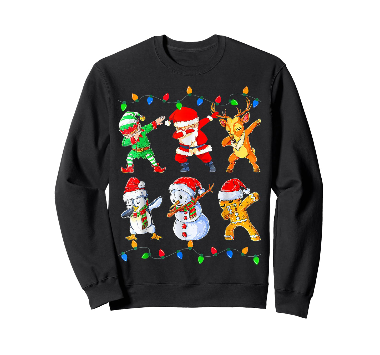 Dabbing Santa Elf Friends Christmas T-Shirt