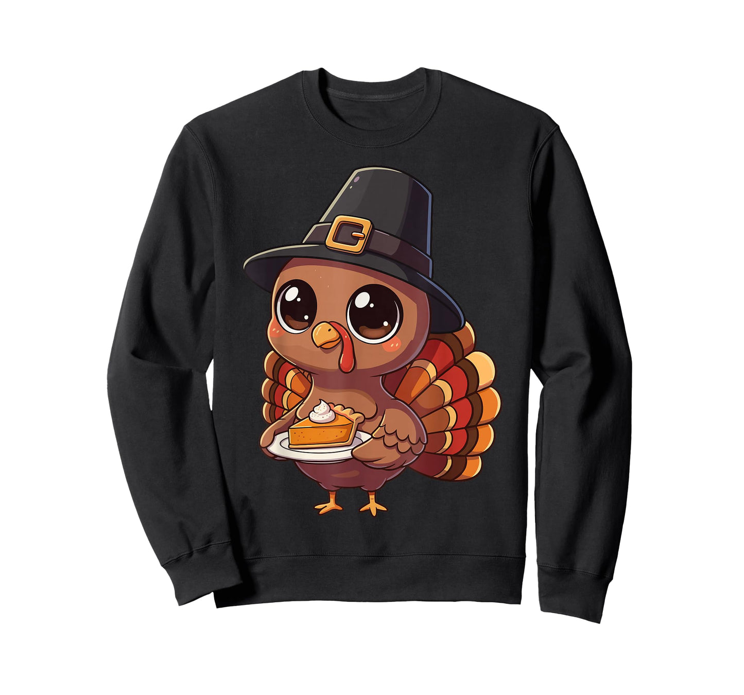 Cute Thanksgiving Turkey Pilgrim Hat Pumpkin Pie Boys T-Shirt