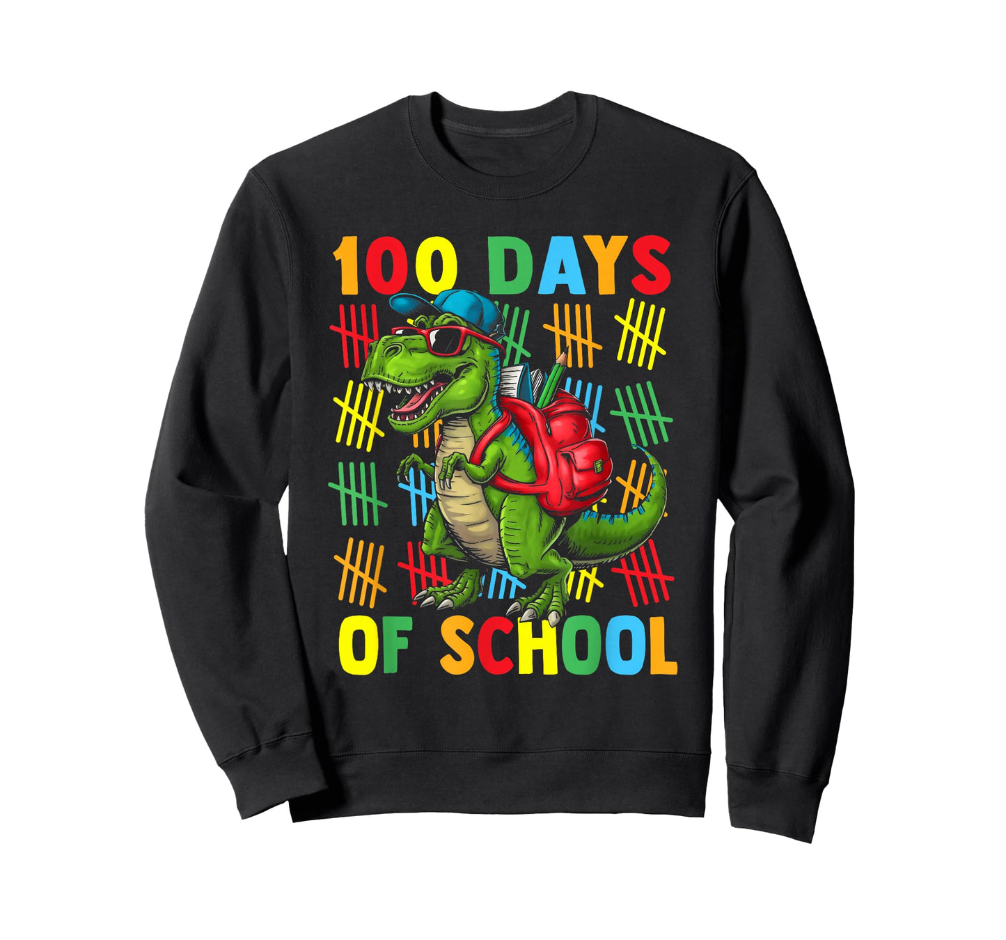 100 Days of School Dinosaur 100 Days Smarter 100th Day Kids T-Shirt