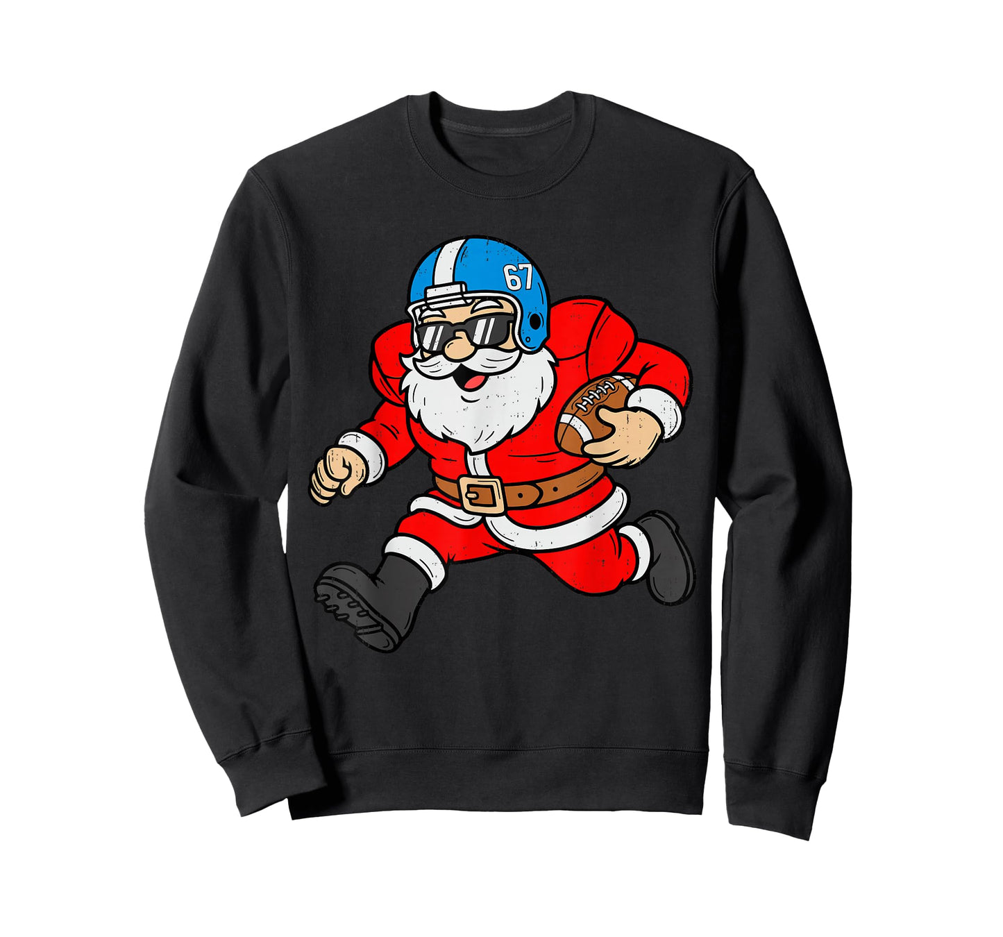 67 Football Santa Six Seven Meme Christmas Sport Men Boy Kid T-Shirt