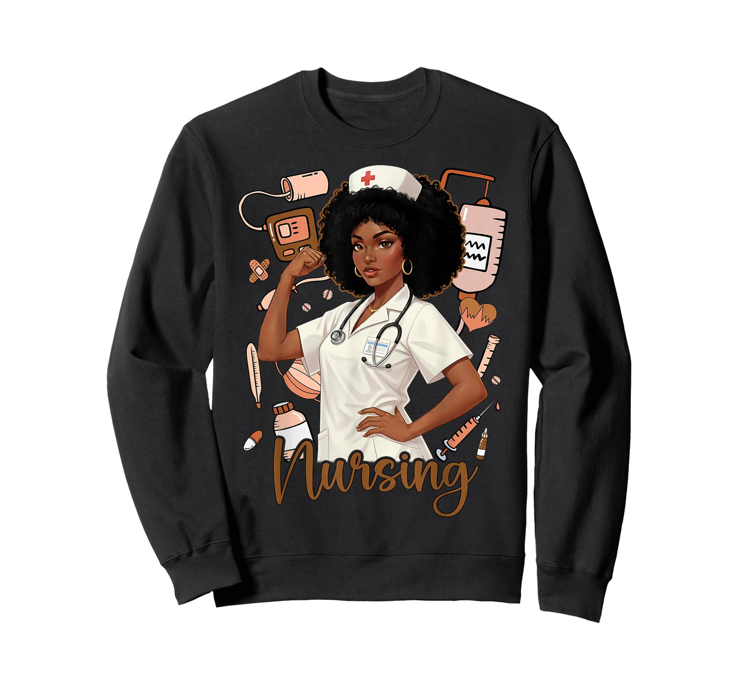 I Am The Storm Black History Nurse Melanin PICU MBU ER Women T-Shirt