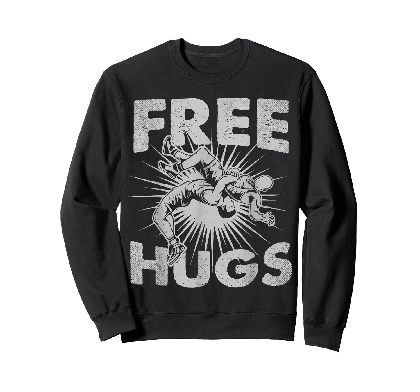 Wrestling - Funny Free Hugs Just Ask T-Shirt