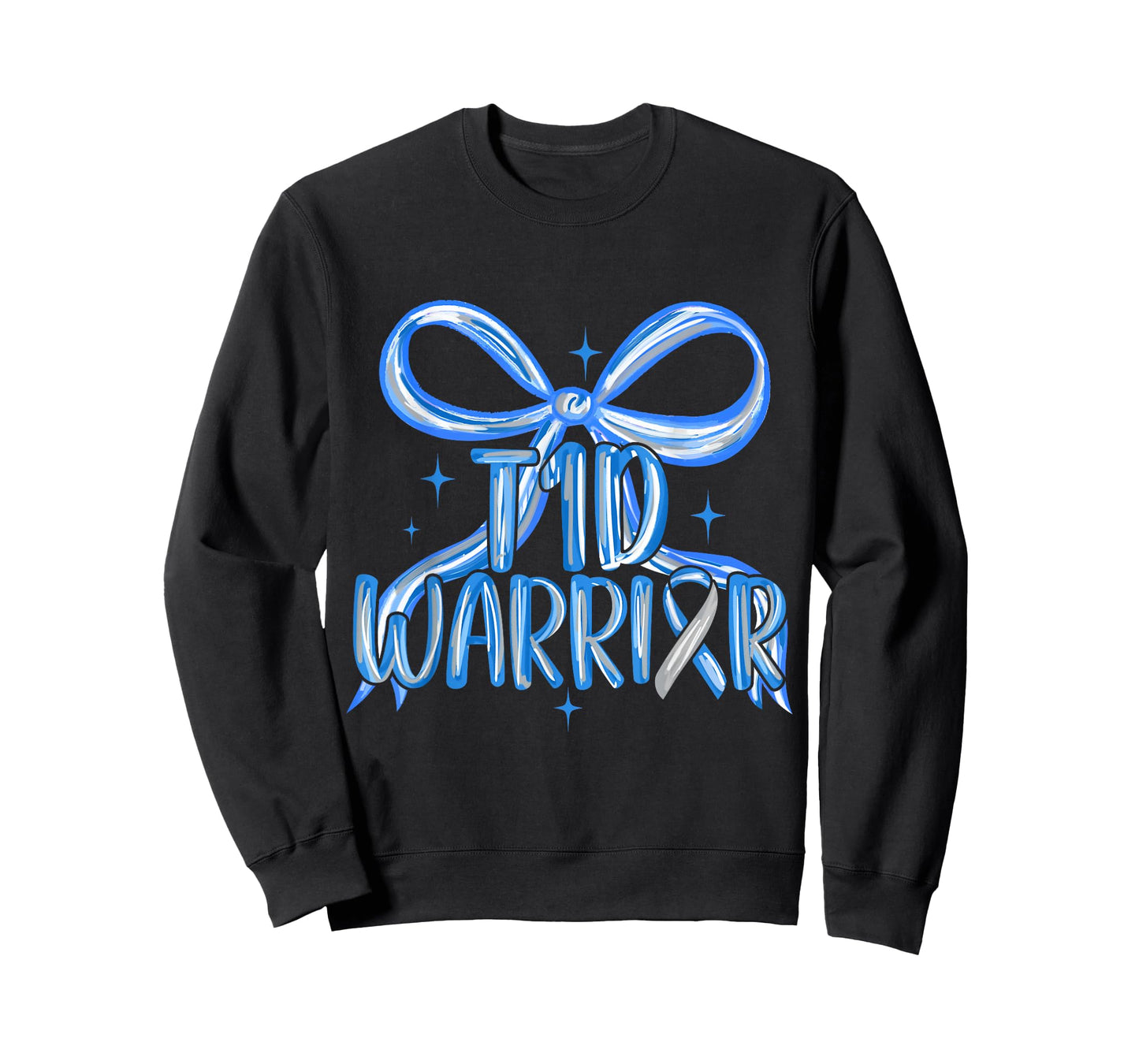 Type 1 Diabetes Awareness T1D Warrior Diabetic Preppy Bow T-Shirt