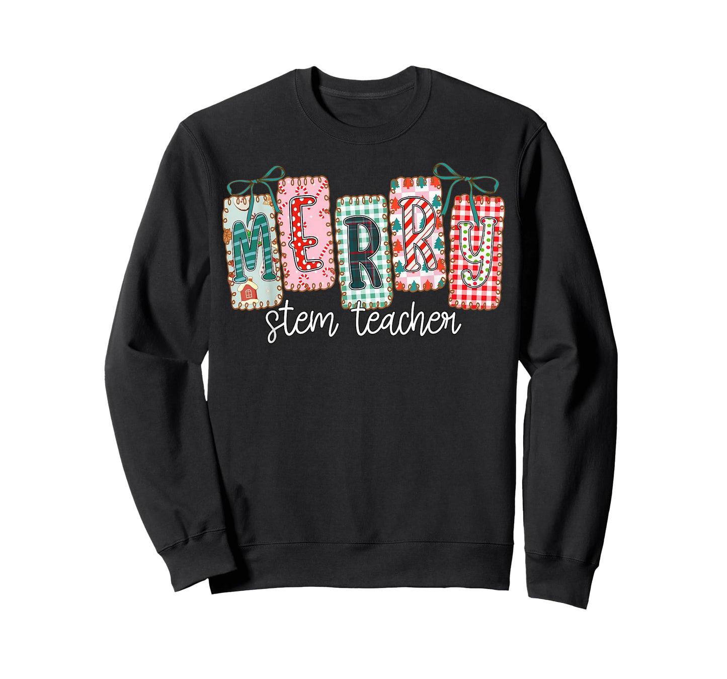 Merry STEM Teacher Christmas STEM Teaching Xmas Coquette T-Shirt
