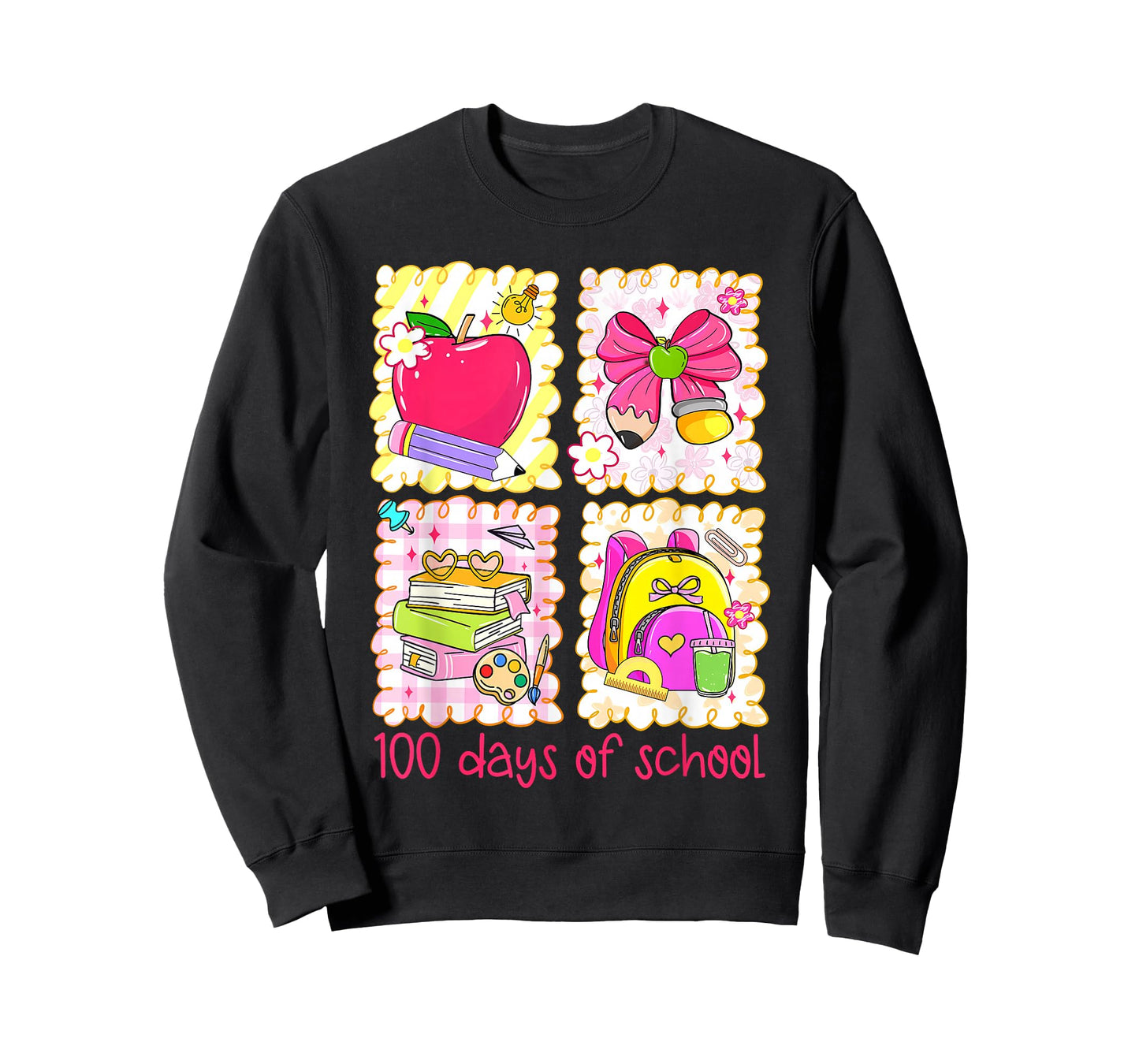 Preppy 100th Day 100 Days of School Teacher Girl Women T-Shirt