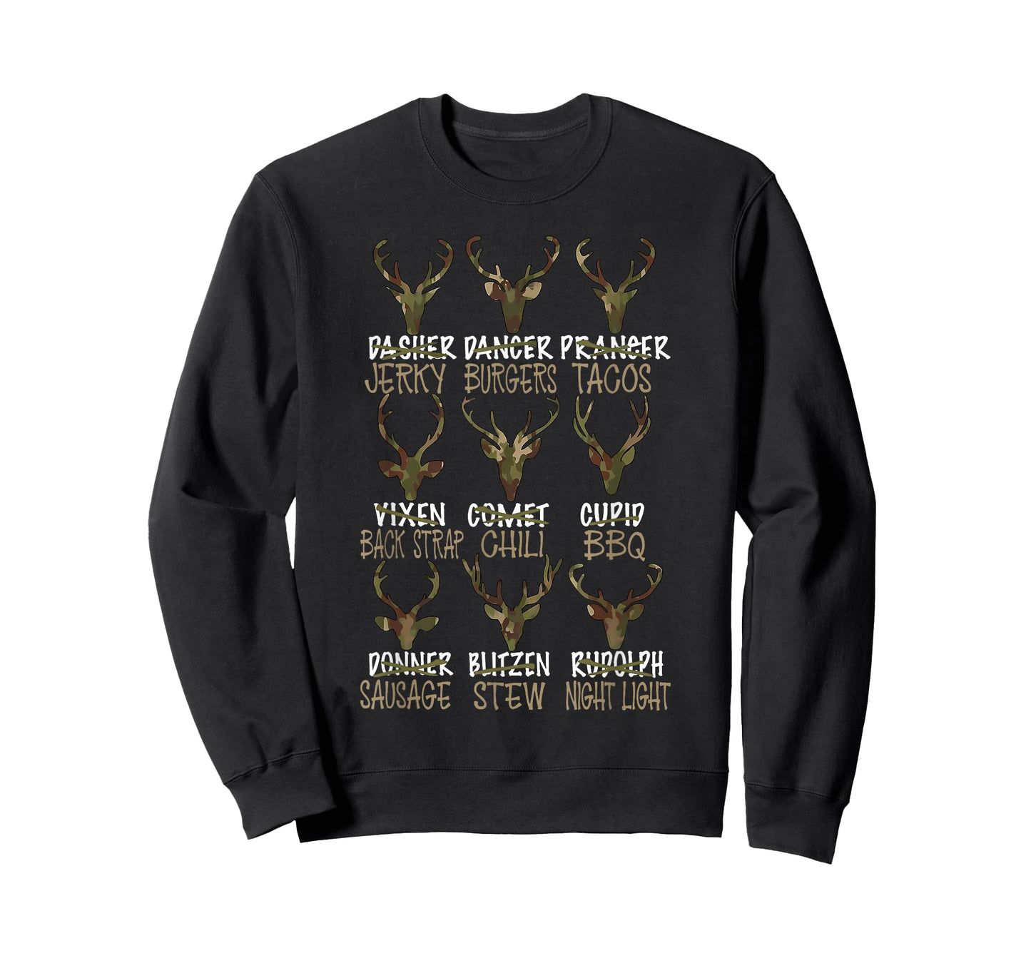 Funny Deer Hunters Christmas Camo Hunting Season T-Shirt