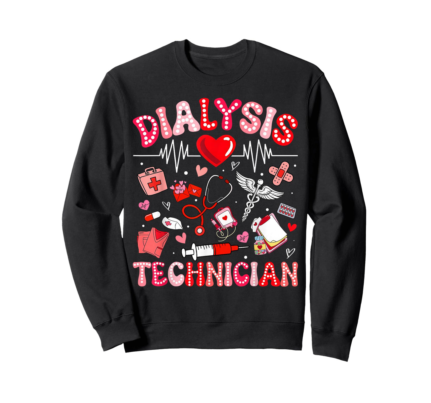 Dialysis Technician Valentine Heart Nurse RN CNA Women T-Shirt