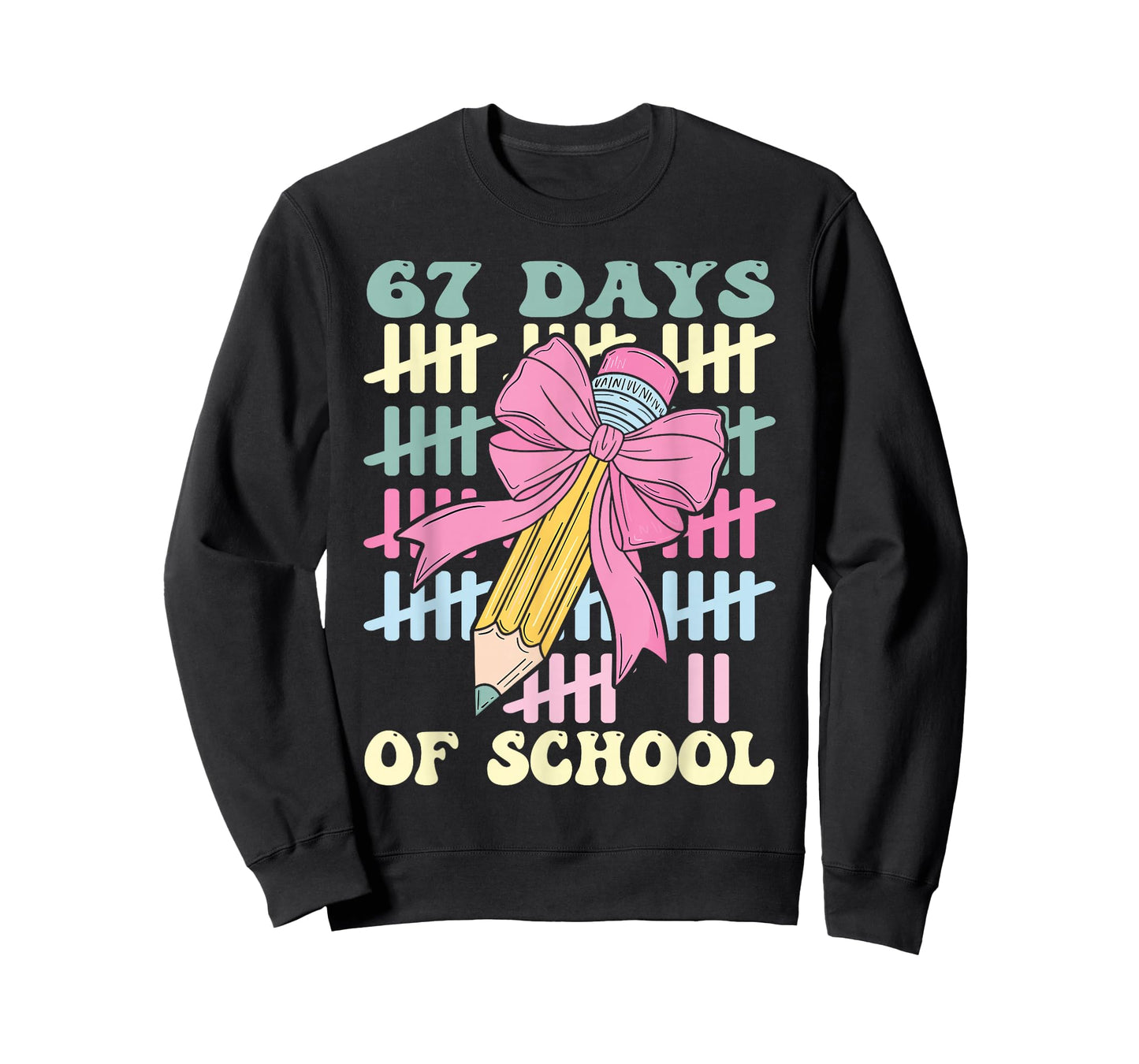 67 Days of School Cool Teacher Design T-Shirt