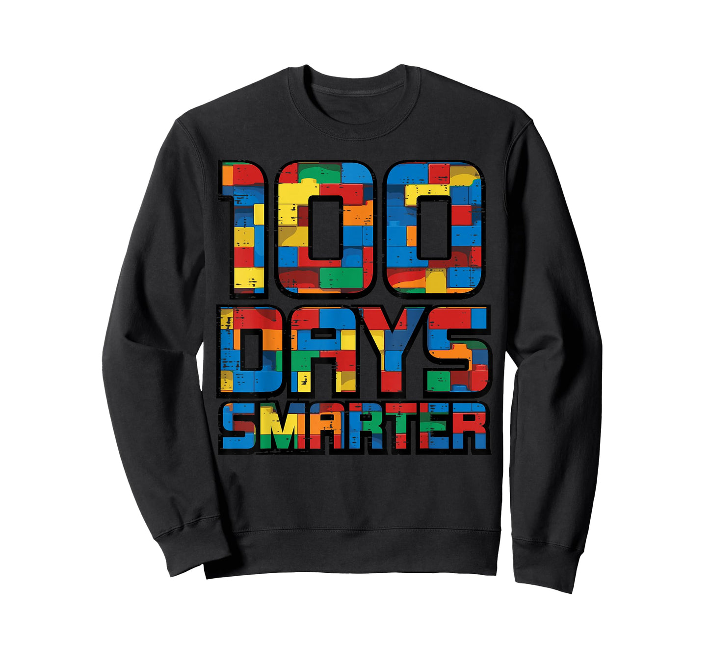 100 Days of School Smarter Bricks 100th Day Blocks Boys Kids T-Shirt
