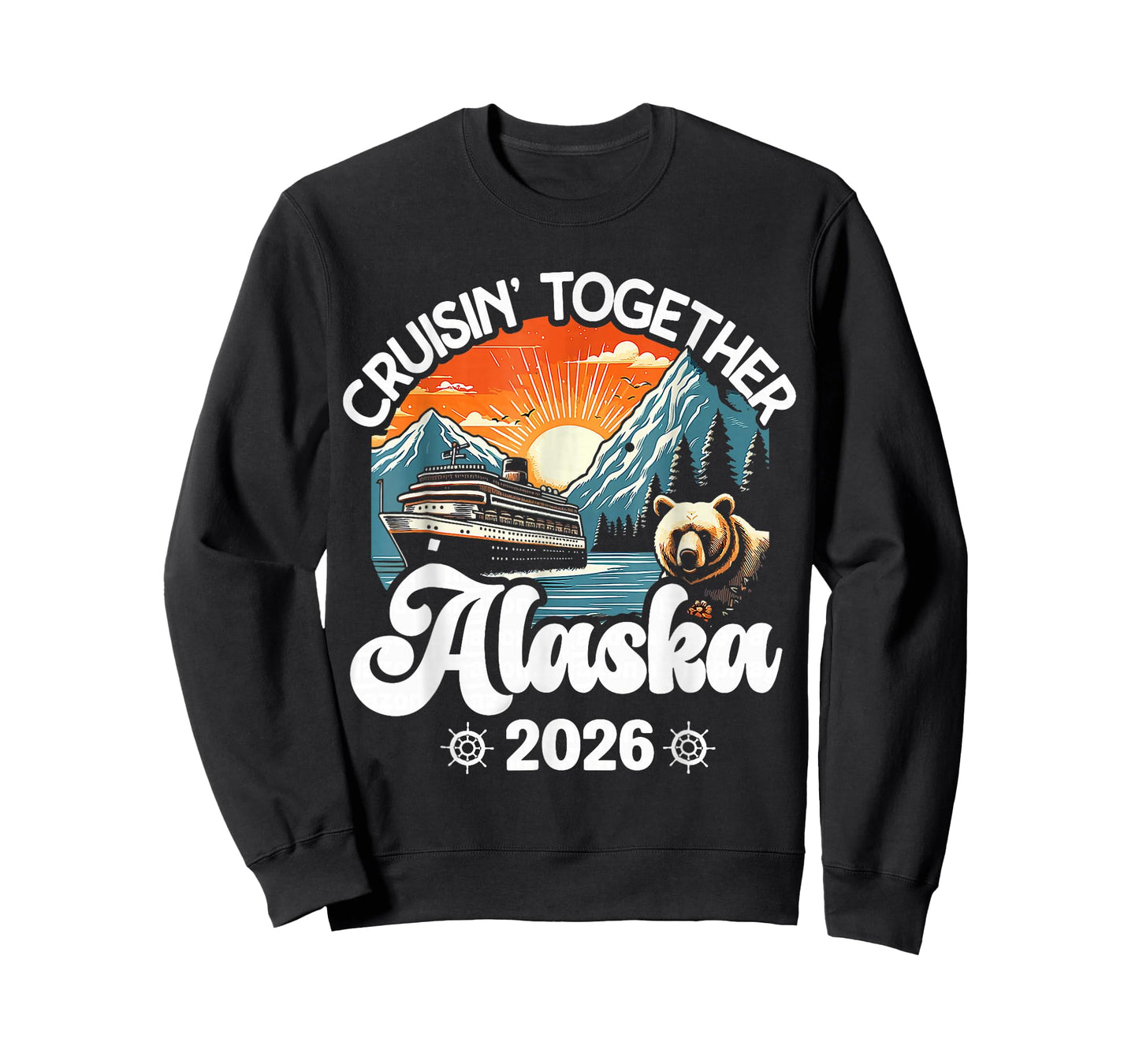 Cruisin Together Matching Family Friends Alaska Cruise 2026 T-Shirt