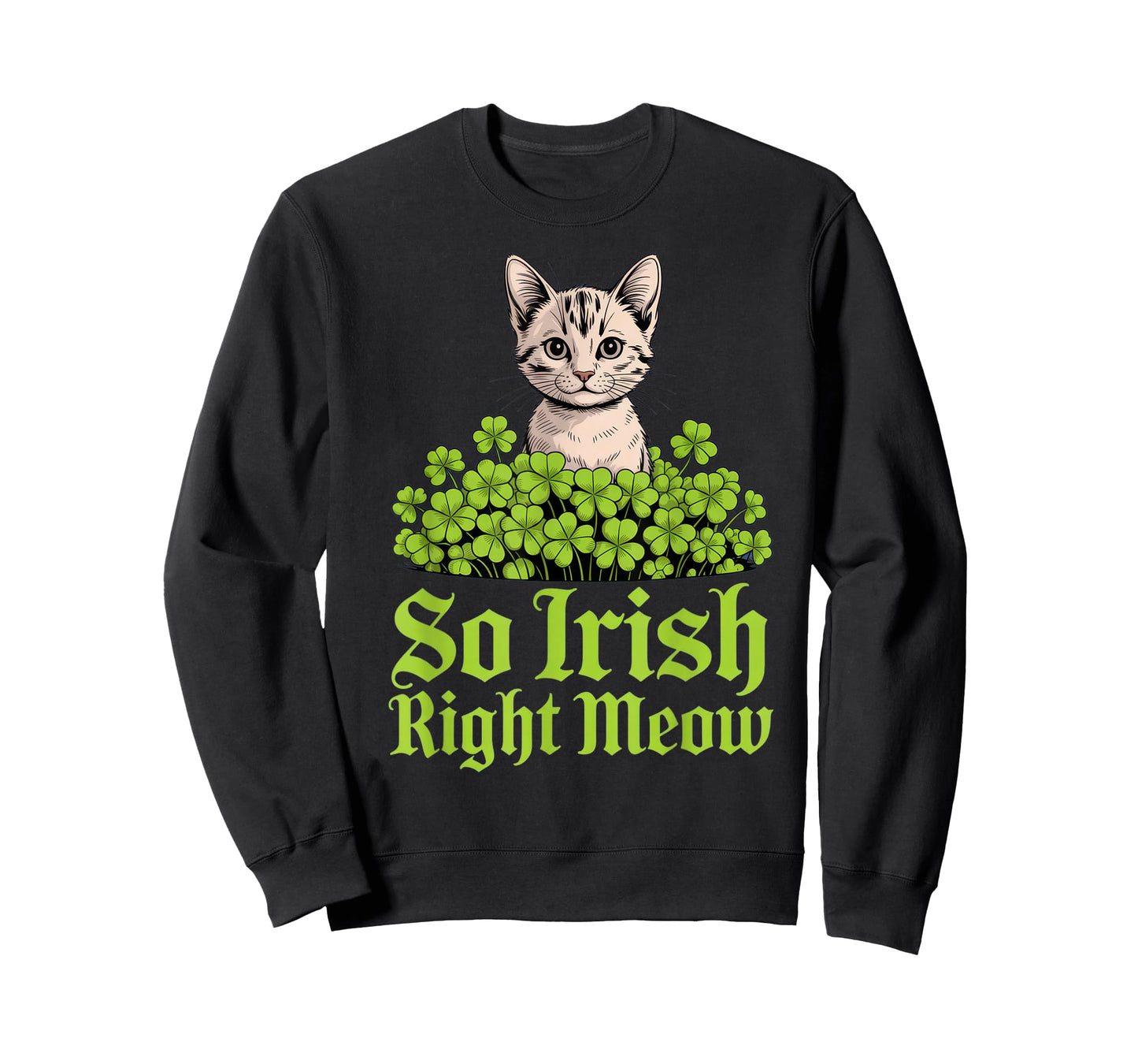 So Irish Right Meow Cat Lovers St. Patrick's Day Cute Humor T-Shirt