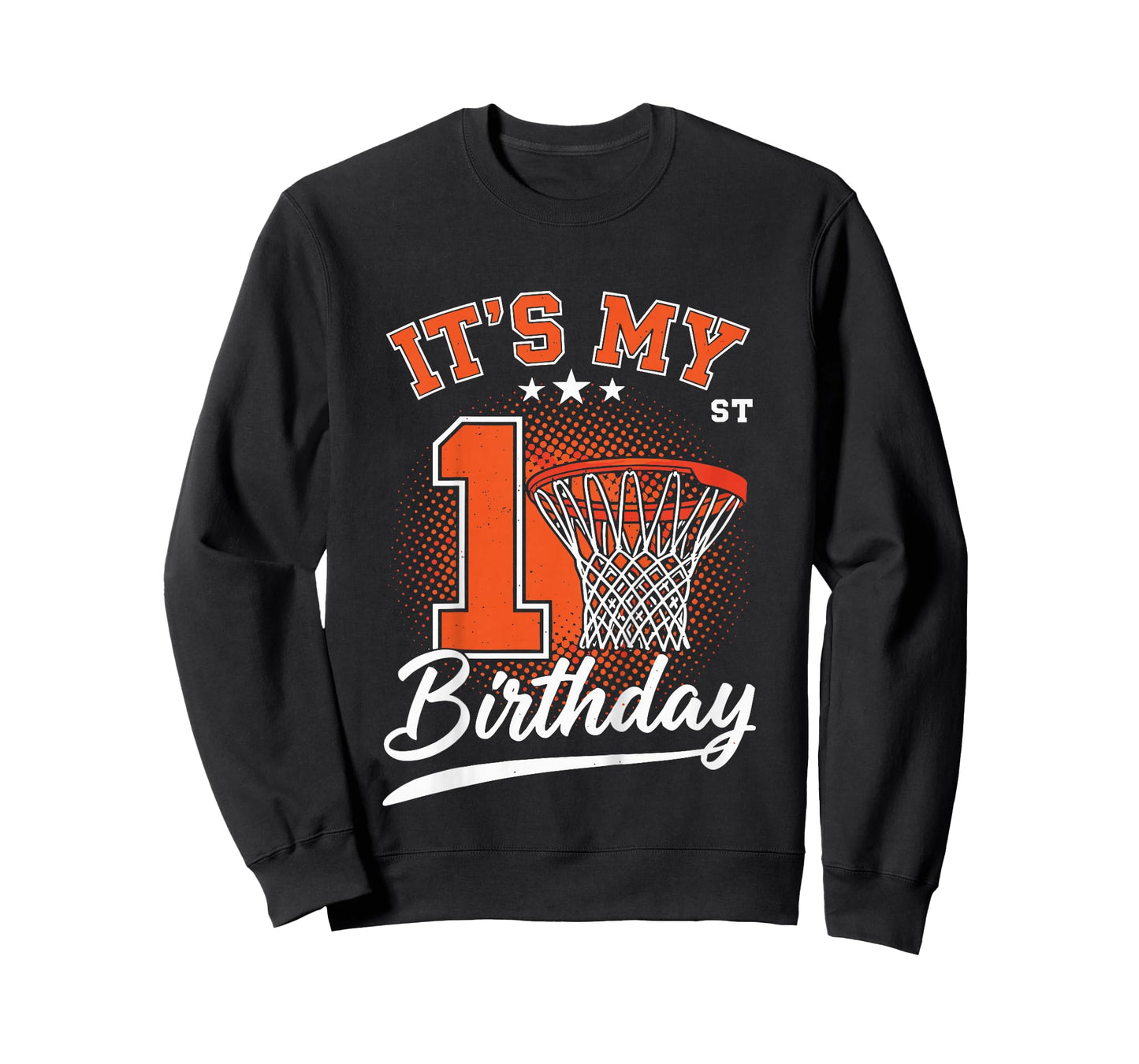 Its My 1st Birthday Shirt for Boys, 1 Year Old Basketball T-Shirt