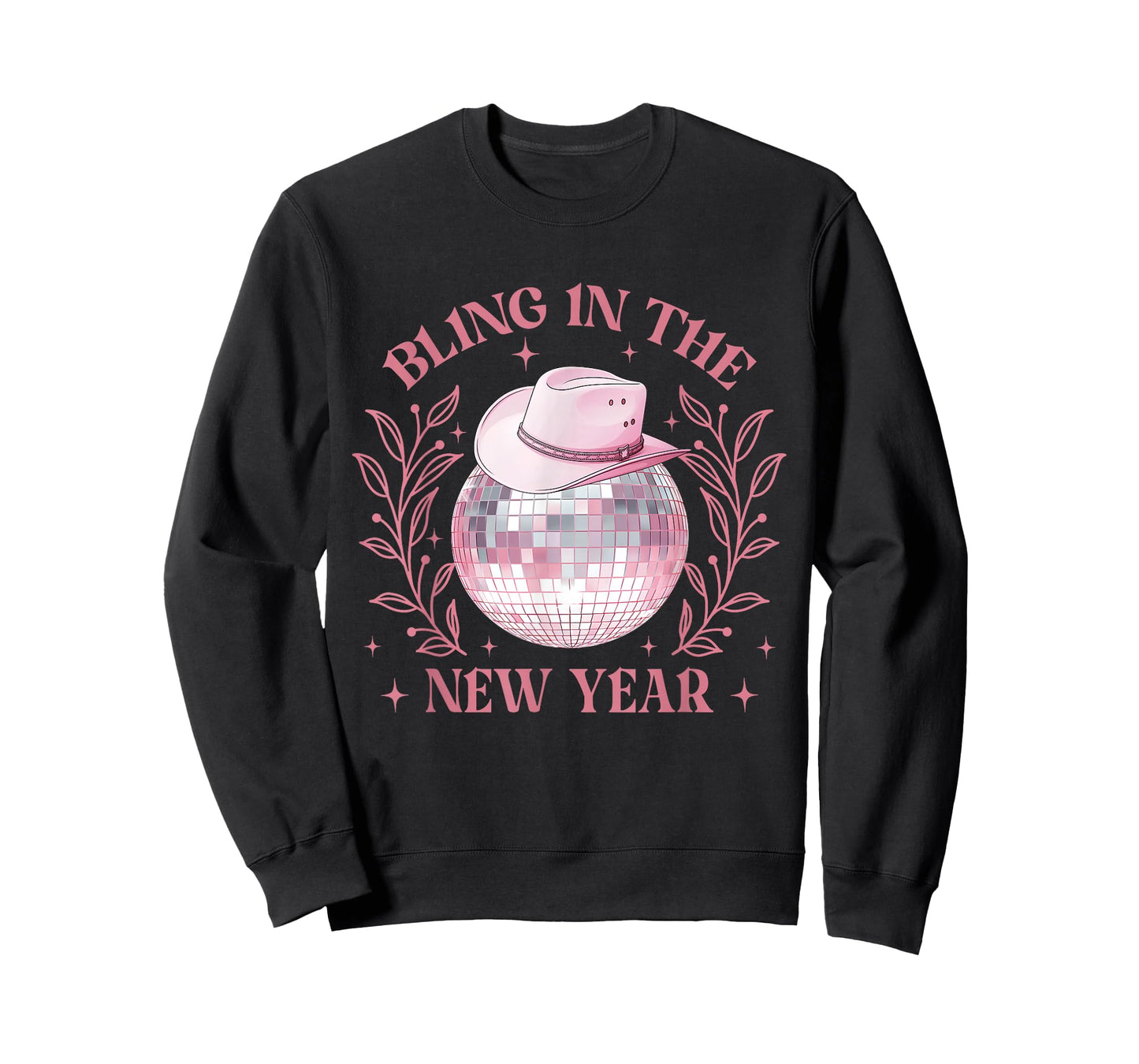 Bling-in-The-New-Year Western New Year 2026 Disco Ball Women T-Shirt