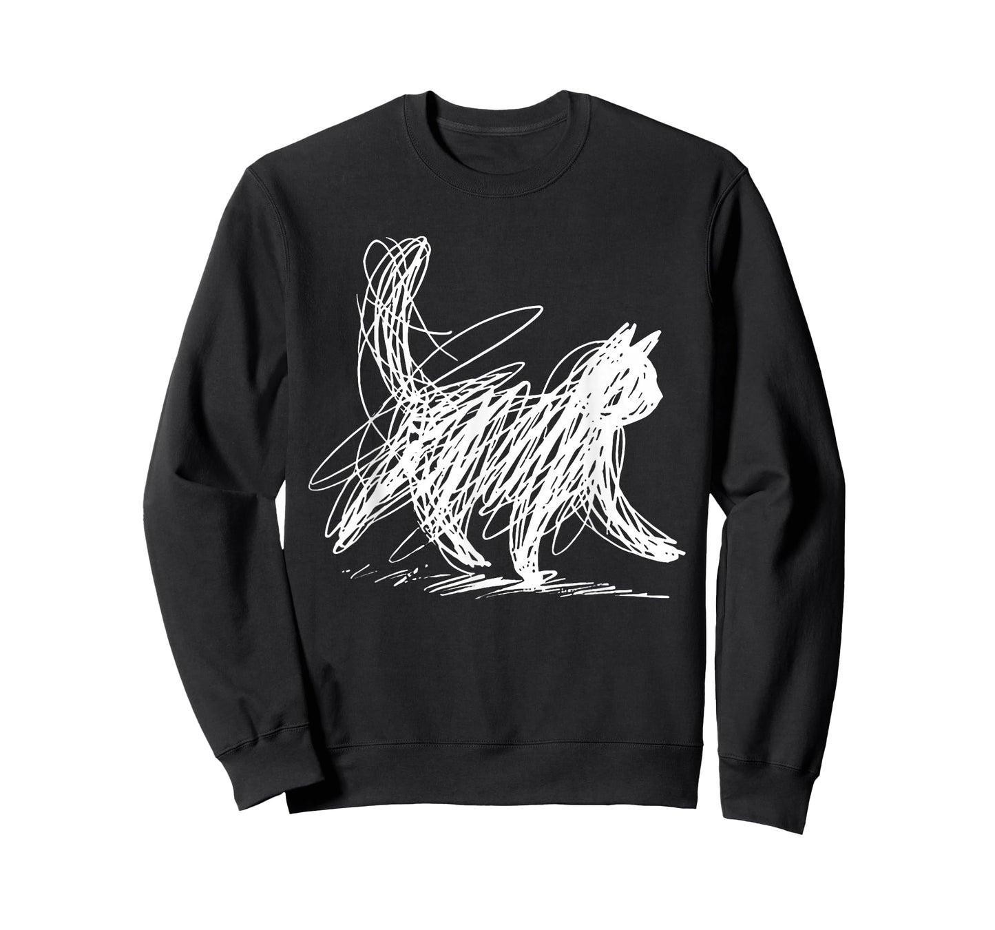 Abstract Scribble cat T-Shirt
