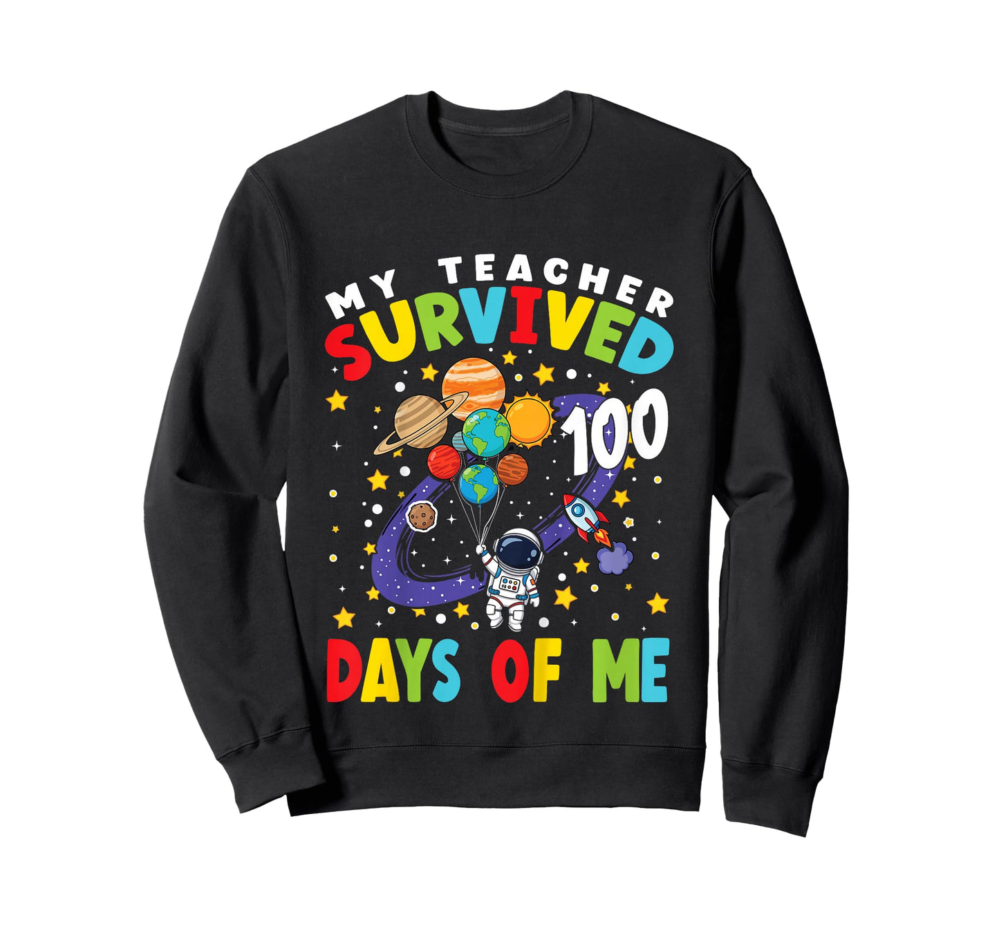 Kids 100th Day of School My Teacher Survived 100 Days of Me Boys T-Shirt