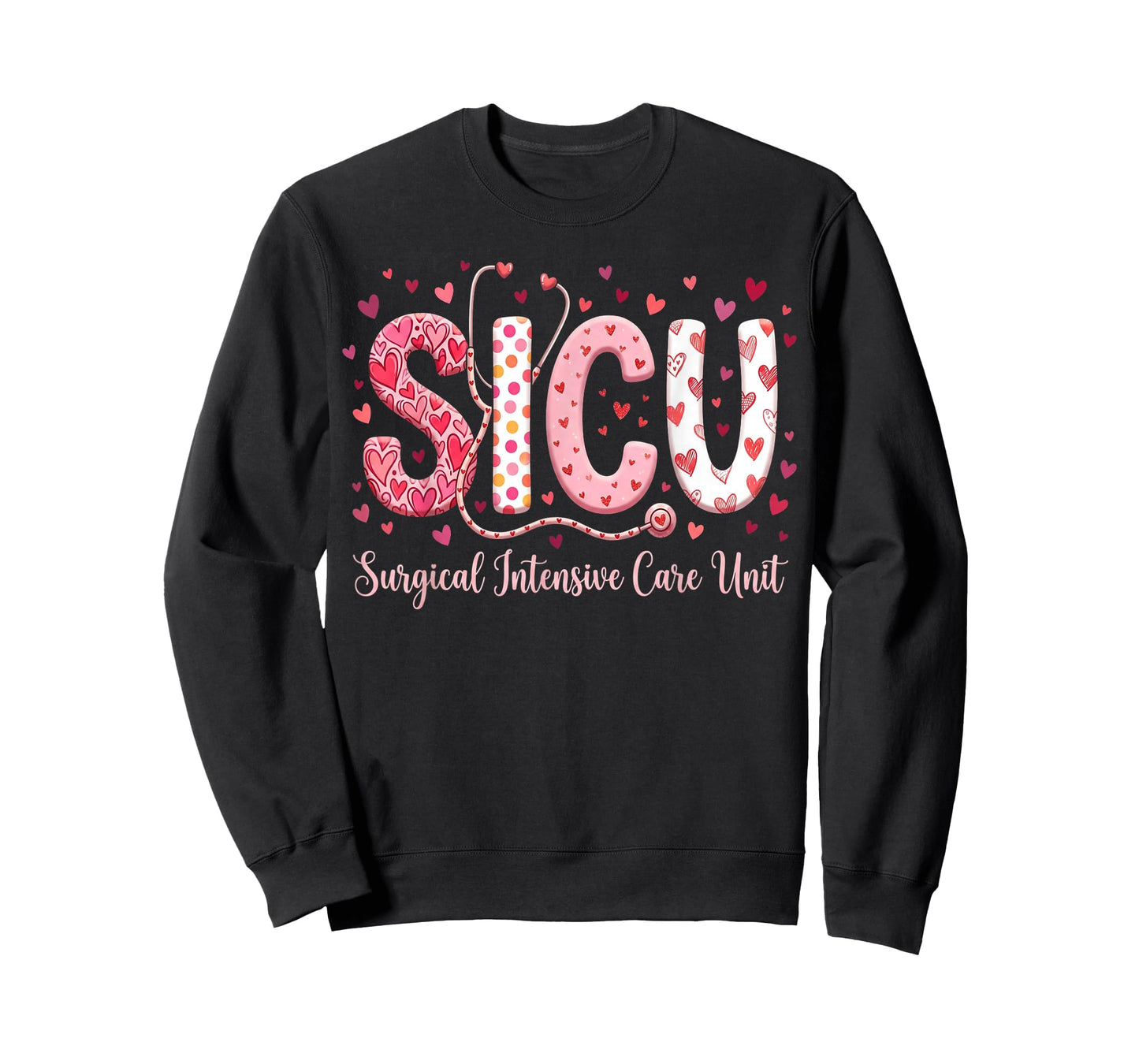 Heart Surgical Intensive Care Unit Valentines SICU Nurse T-Shirt