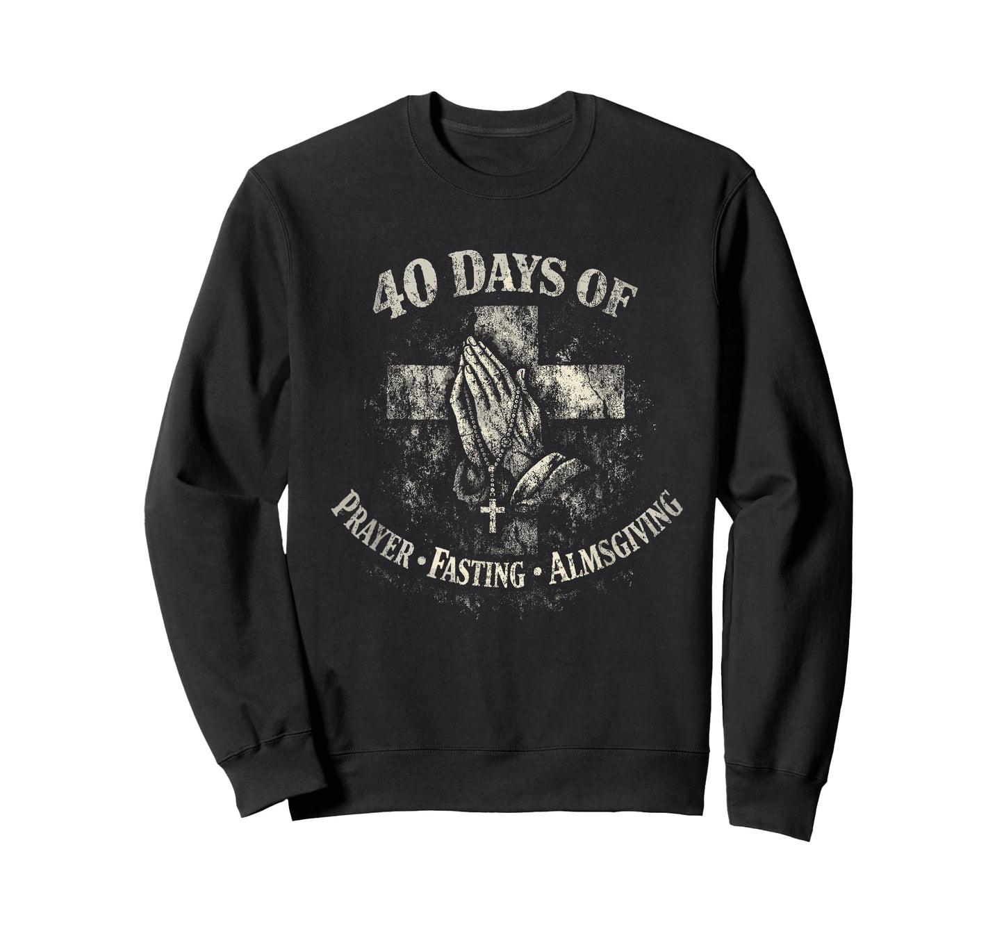 Lent 40 Days Prayer Fasting Almsgiving T-Shirt