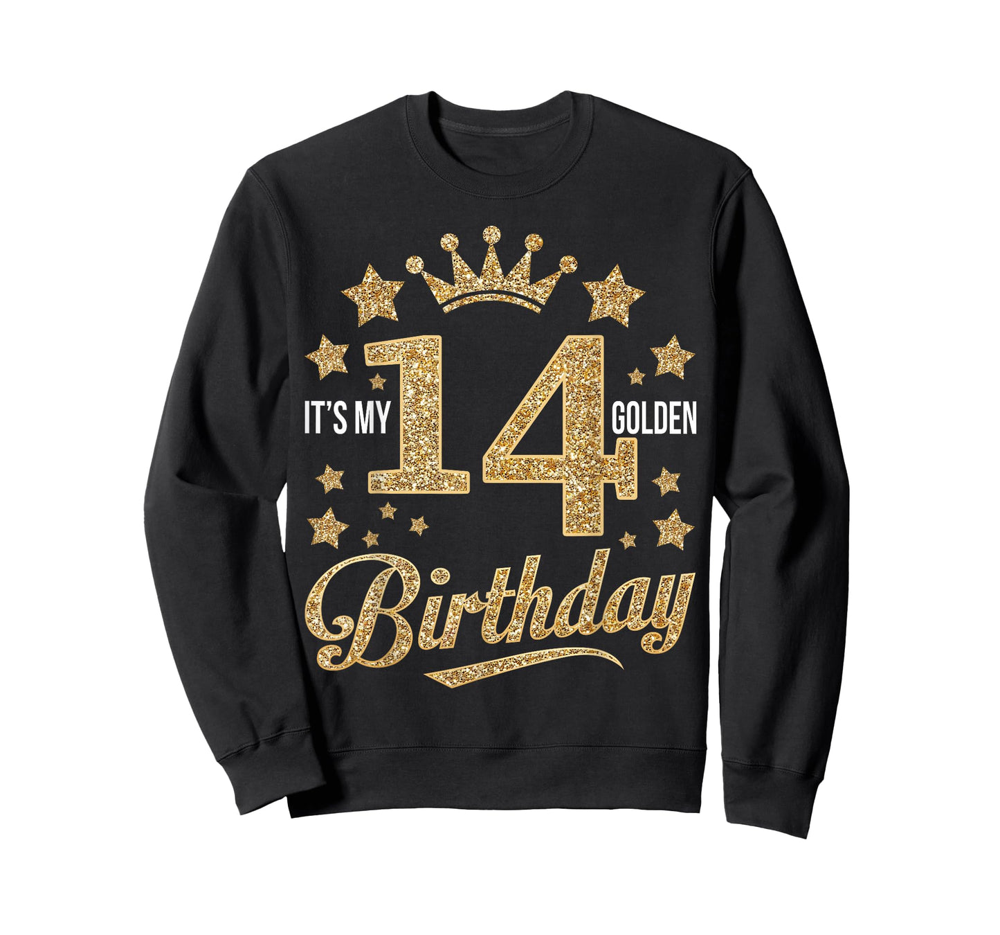 It's My 14th Golden Birthday 14 Year Old Bday Groovy T-Shirt