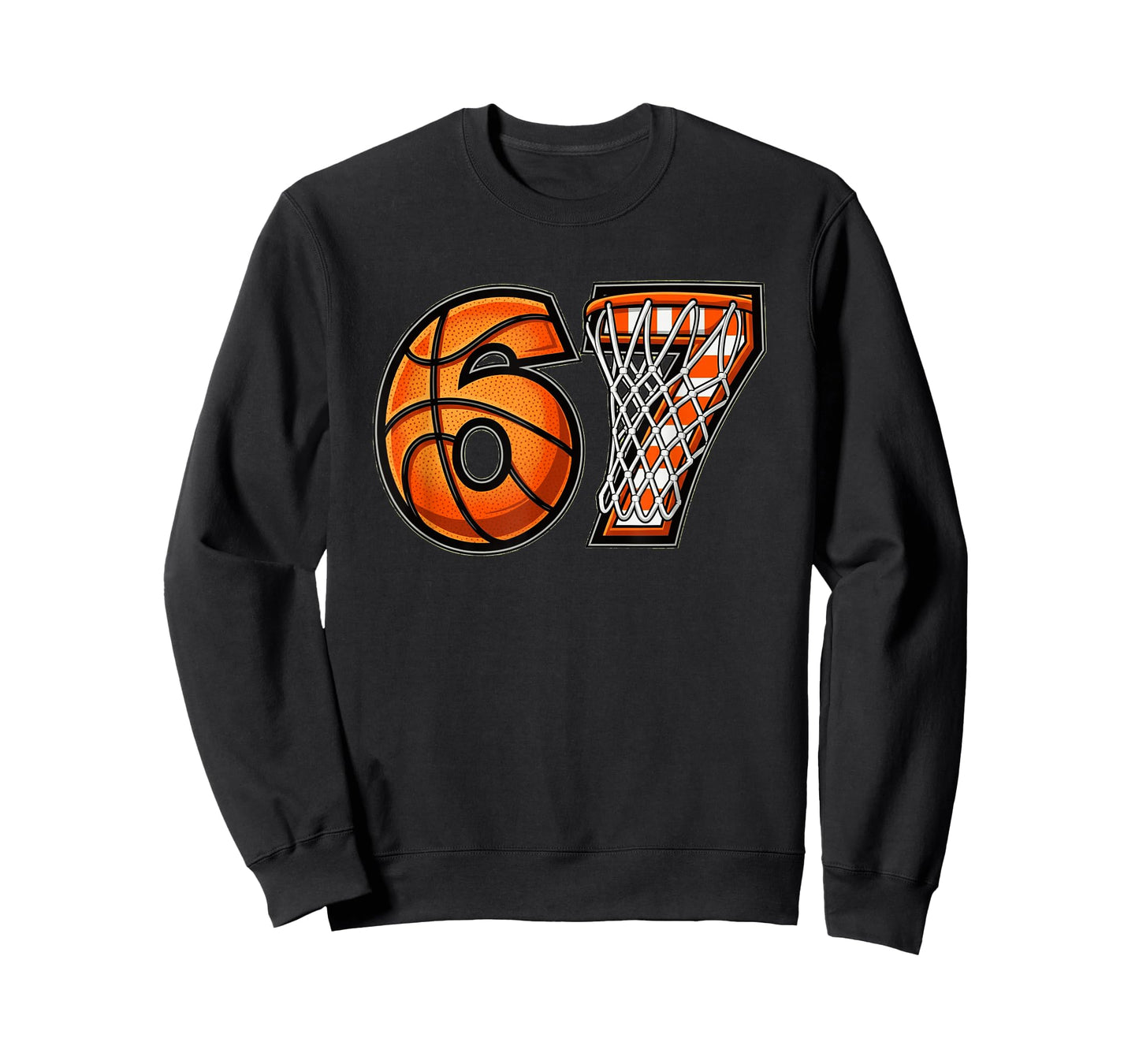 Basketball 67 Hoop Number Design T-Shirt
