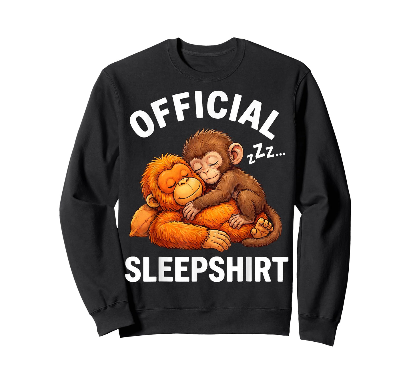 Official Sleepshirt Animal Cute Punch Monkey Plush Hugging T-Shirt
