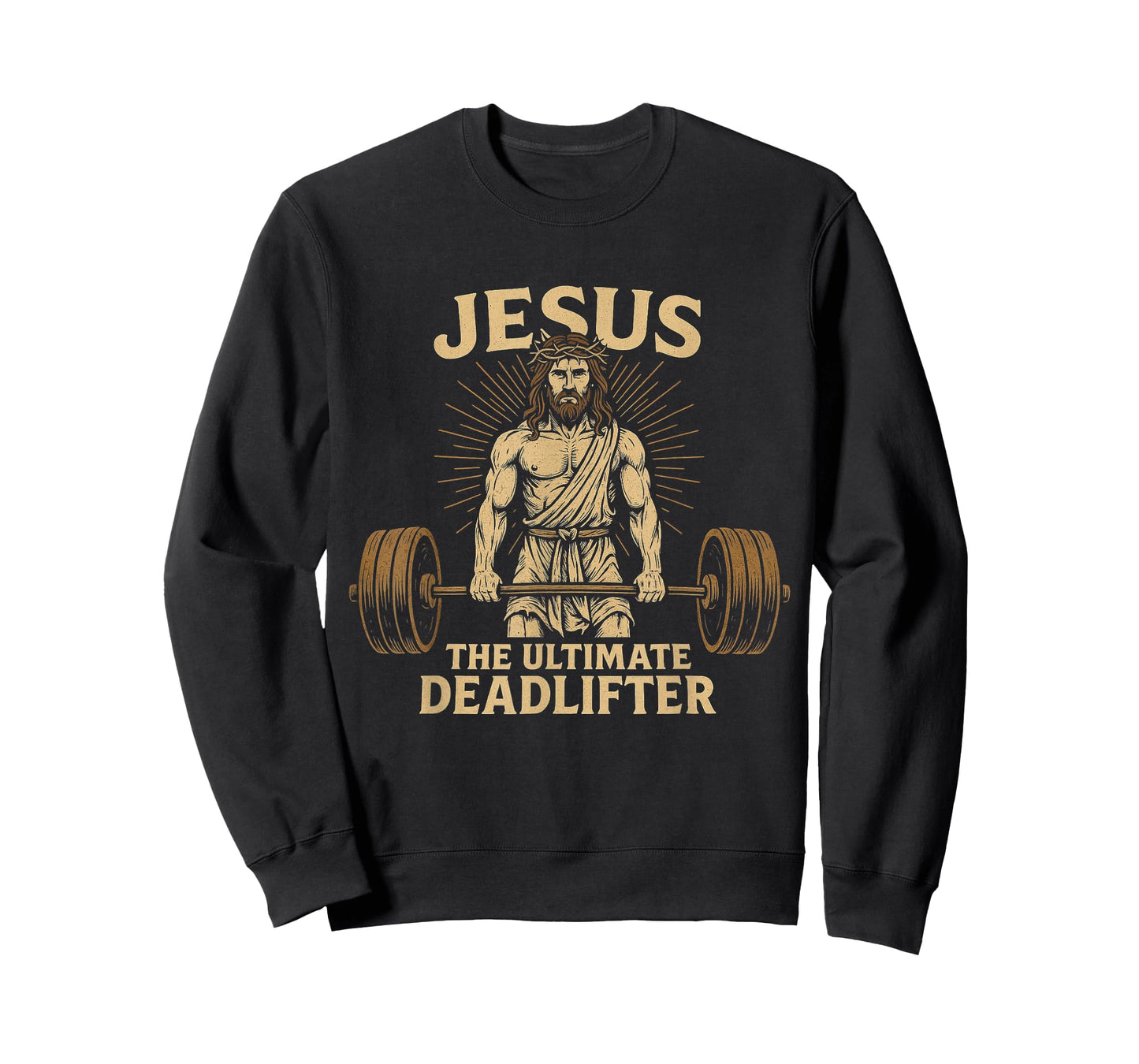 Jesus The Ultimate Deadlifter Christian Fitness T-Shirt