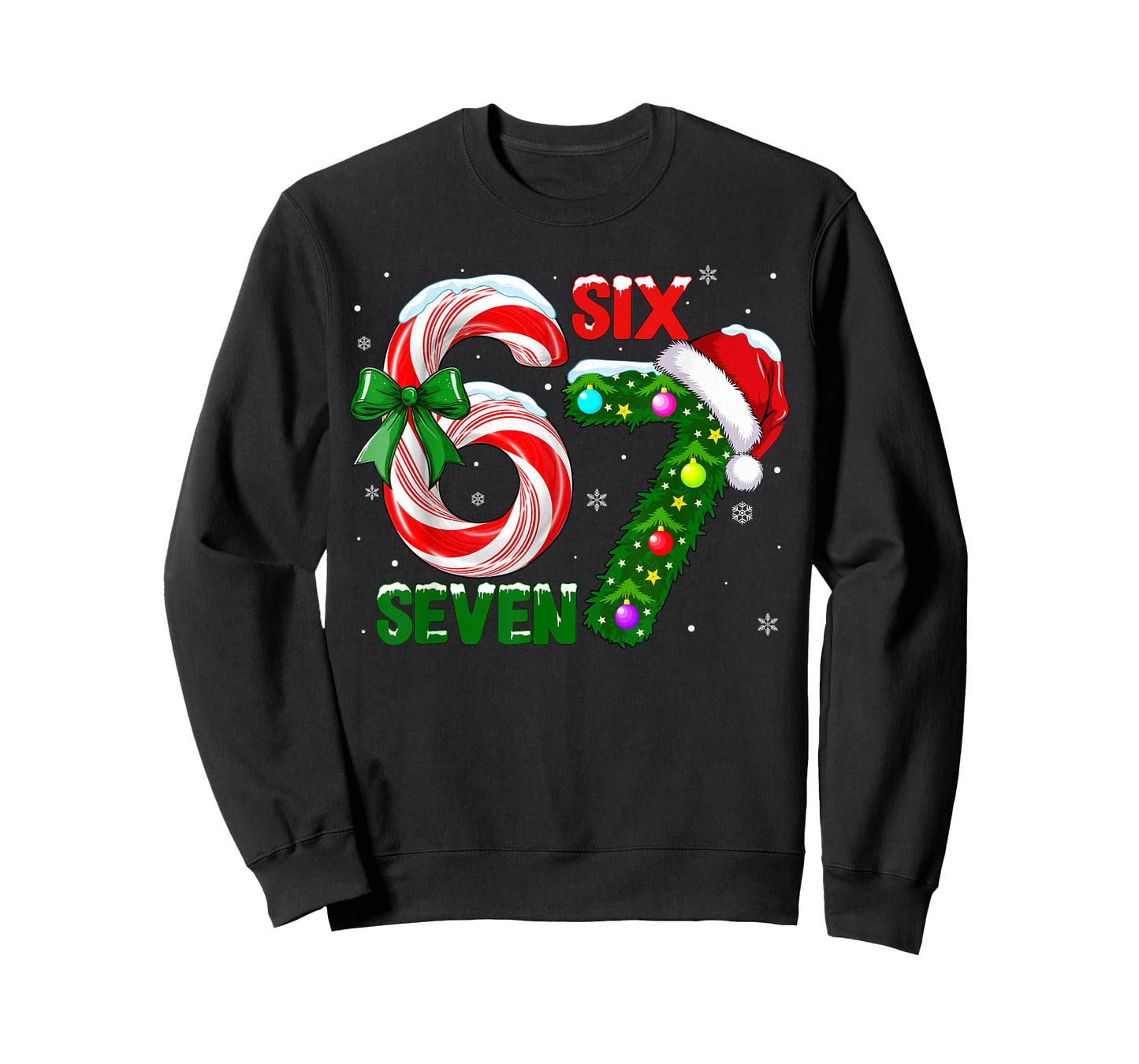 Funny 67 Christmas Shirts Boys Kids 6 7 Meme Pajamas Holiday T-Shirt