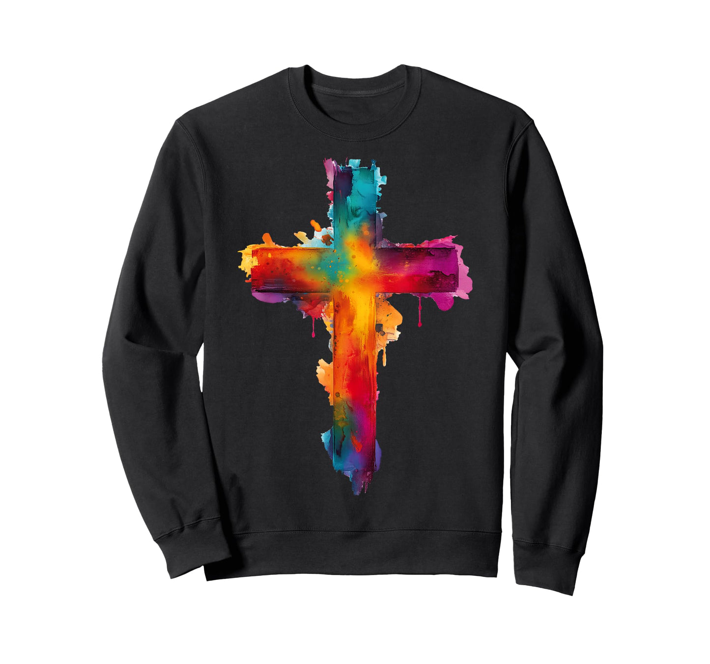 Cross Christian Religious Believe Blessed Faith God Graphic T-Shirt