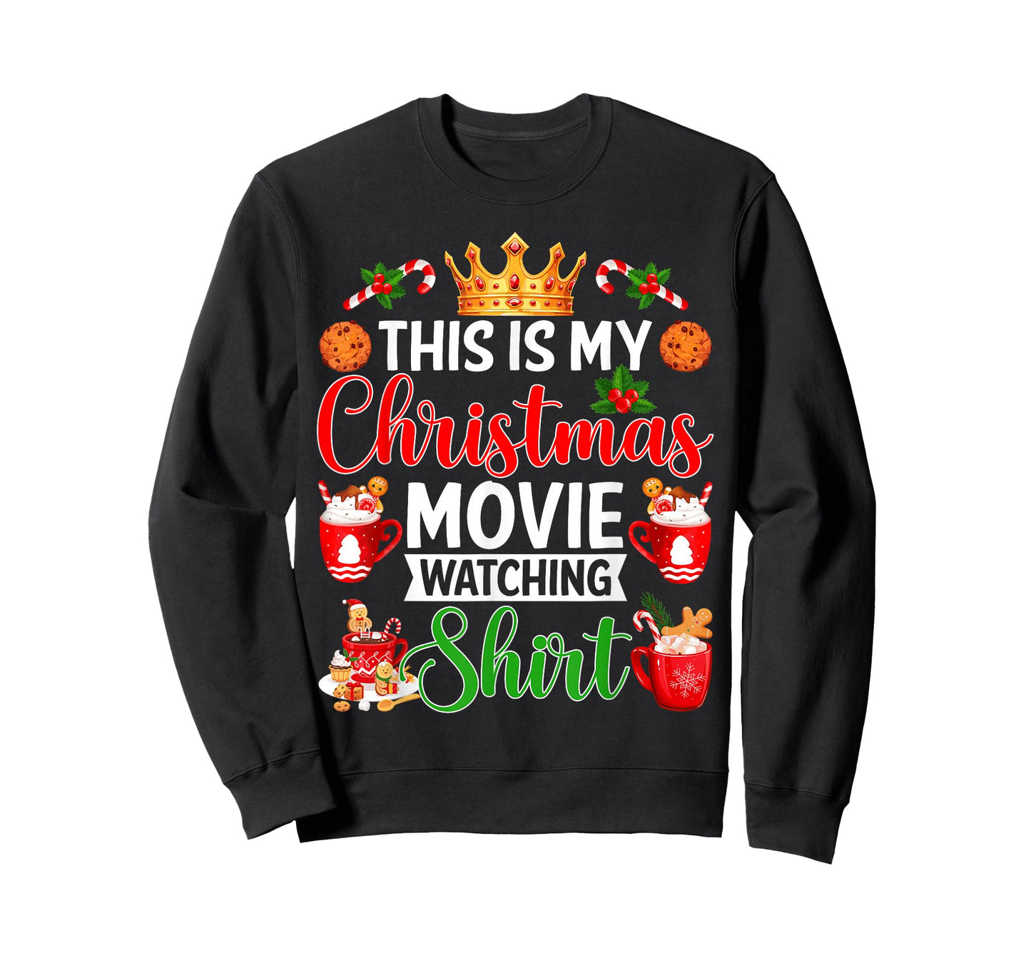 This is My Christmas Movie Watching Shirt Merry Christmas T-Shirt