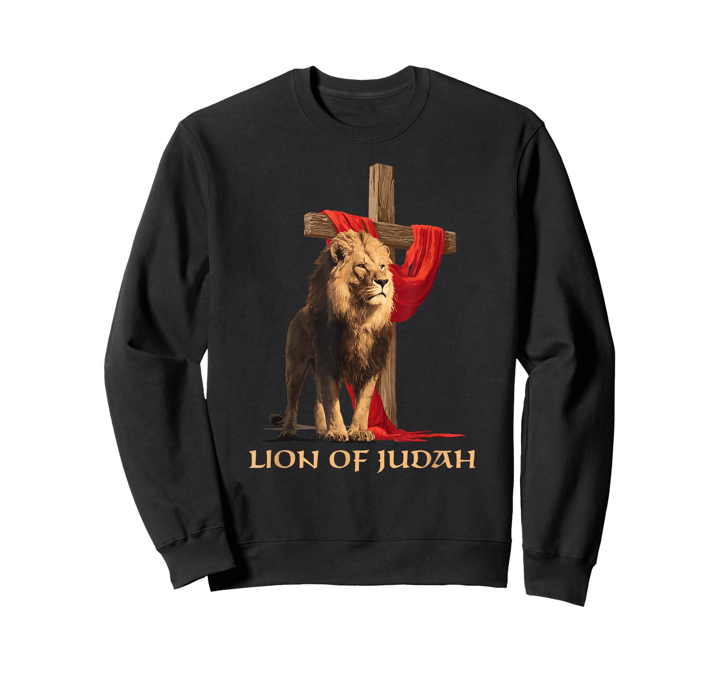 Lion of Judah Christian Faith Cross T-Shirt