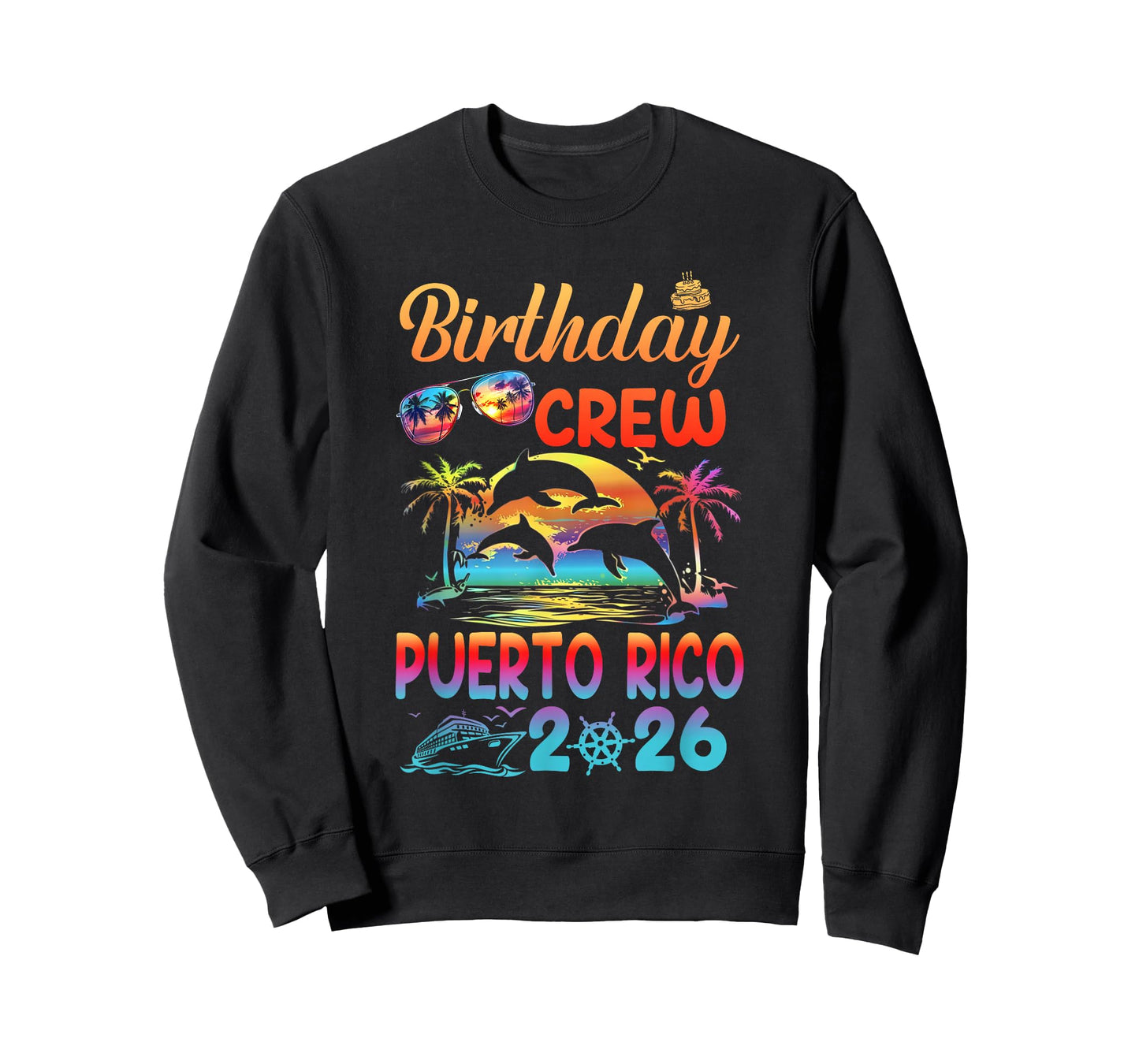 Puerto Rico Birthday Trip Vacation 2026 Matching Group T-Shirt