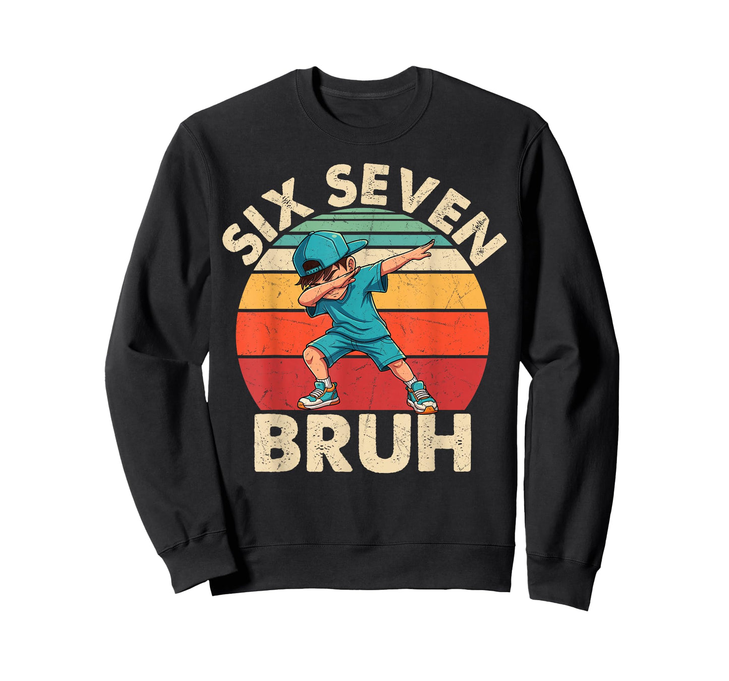 Funny 67 Meme Boys Kids 6 7 Numbers Dabbing Six Seven Bruh T-Shirt
