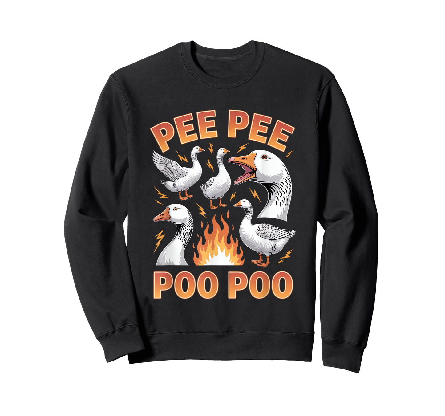 Pee Pee Poo Poo Goose Meme Unwearable Aduld Humor T-Shirt
