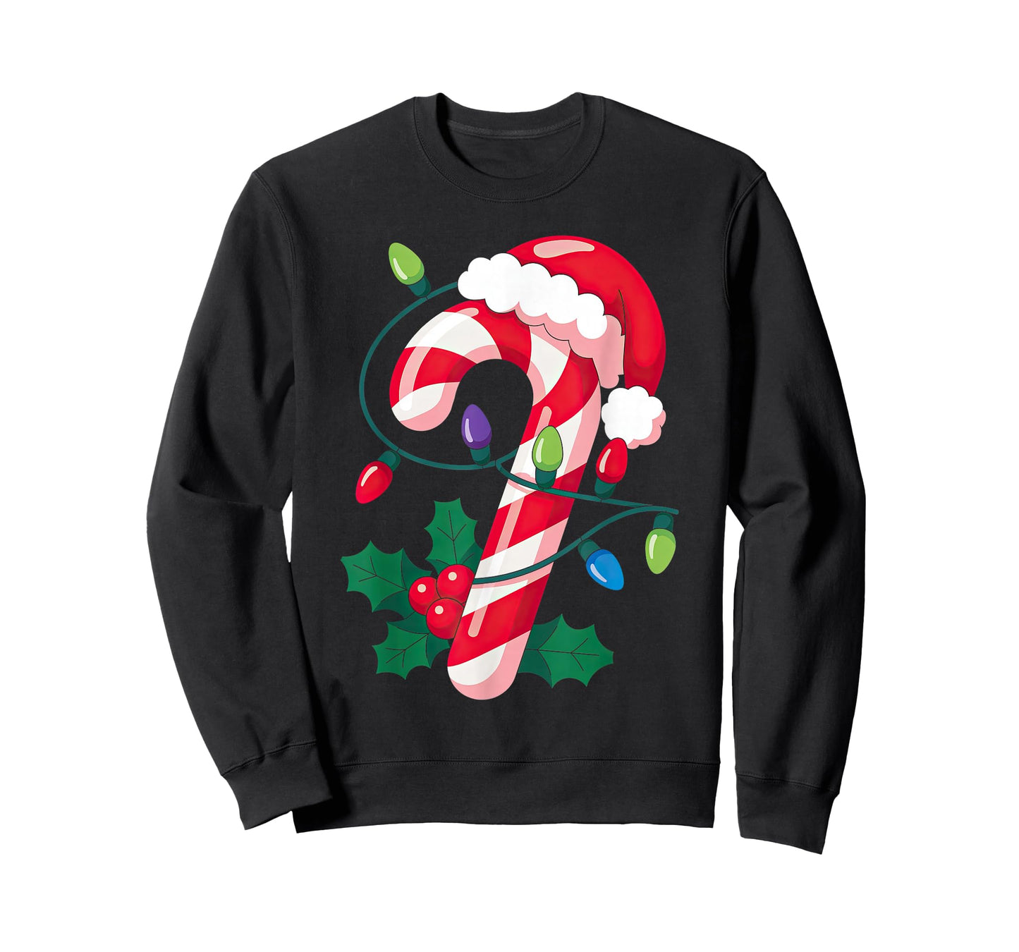 Candy Cane Christmas Design for Boys Girls Kids Adults T-Shirt