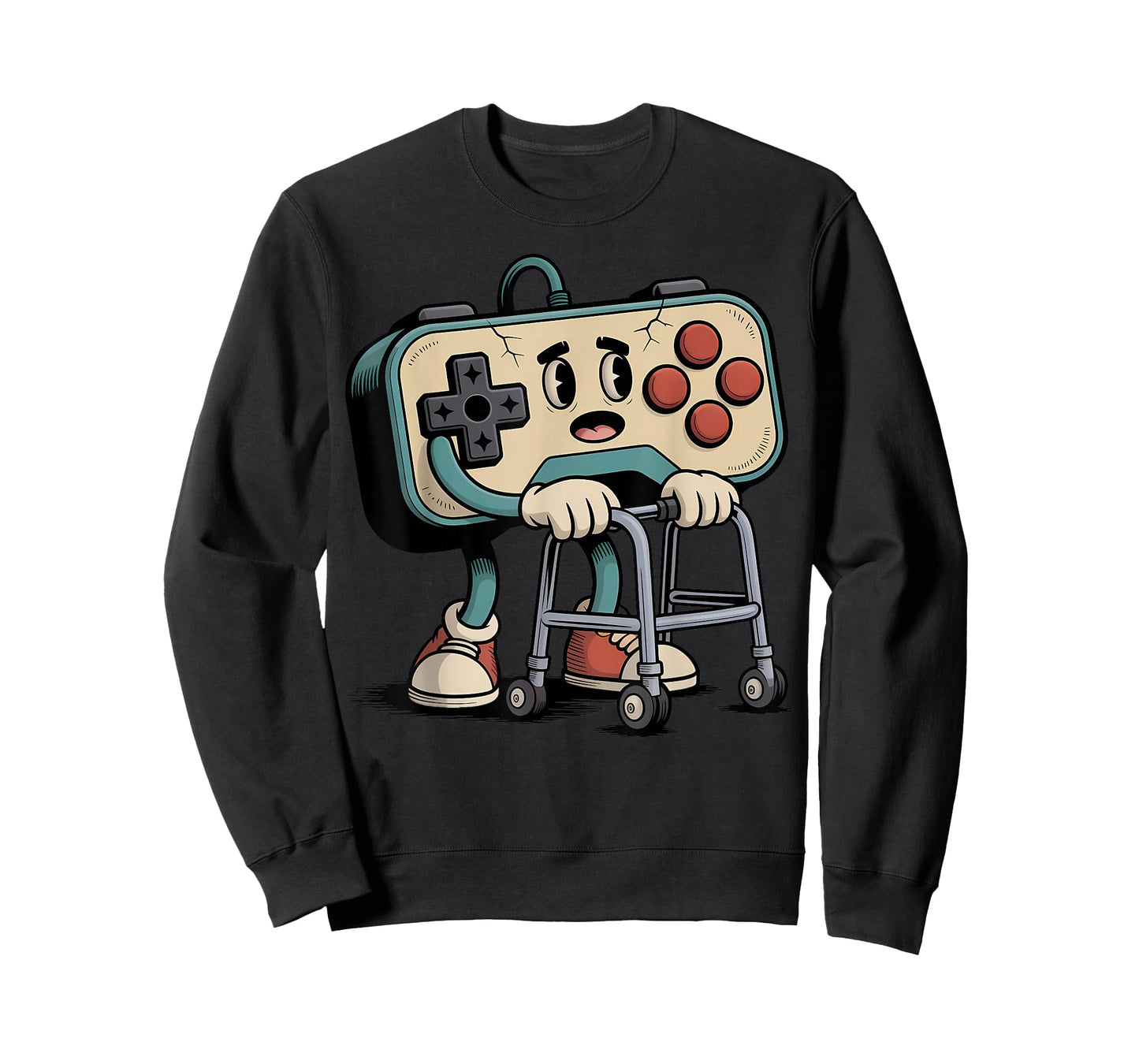 Retro Funny Old Gamer 80s 90s Classic Video Game Humor Style T-Shirt